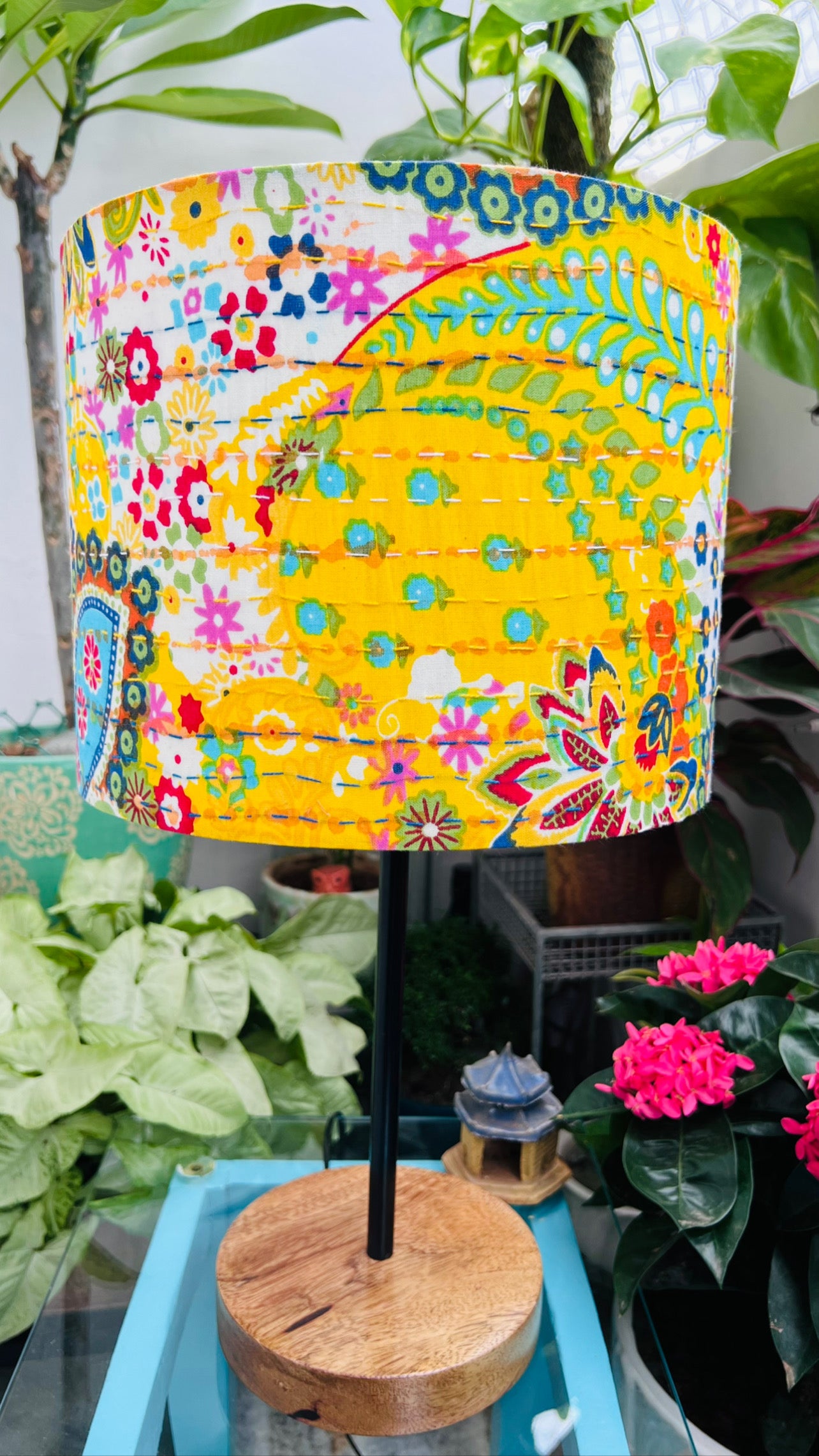 Lamp - Kantha | Dark Yellow