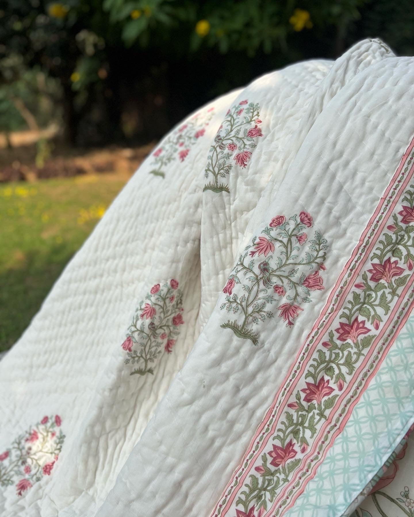 Reversible Hand Block Quilt | The Nest