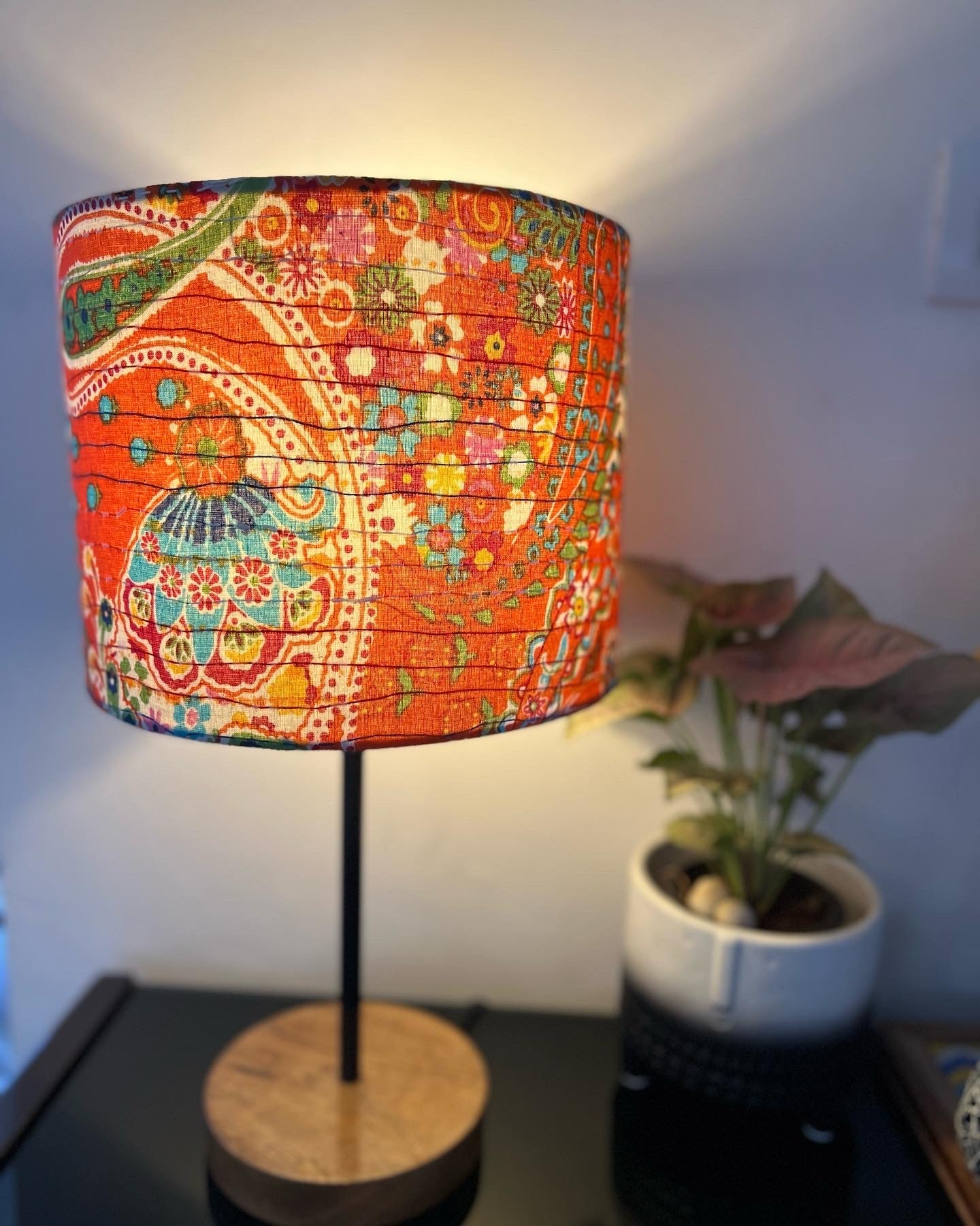 Lamp - Kantha | Orange