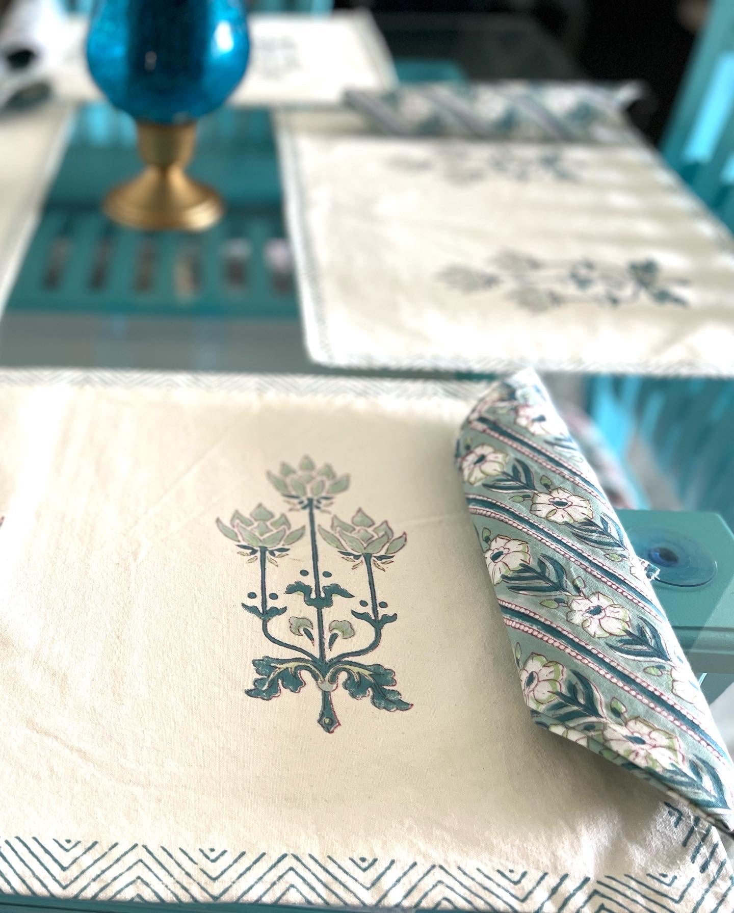 Table Runner | Mats & Napkins | 6 Seater| Canvas