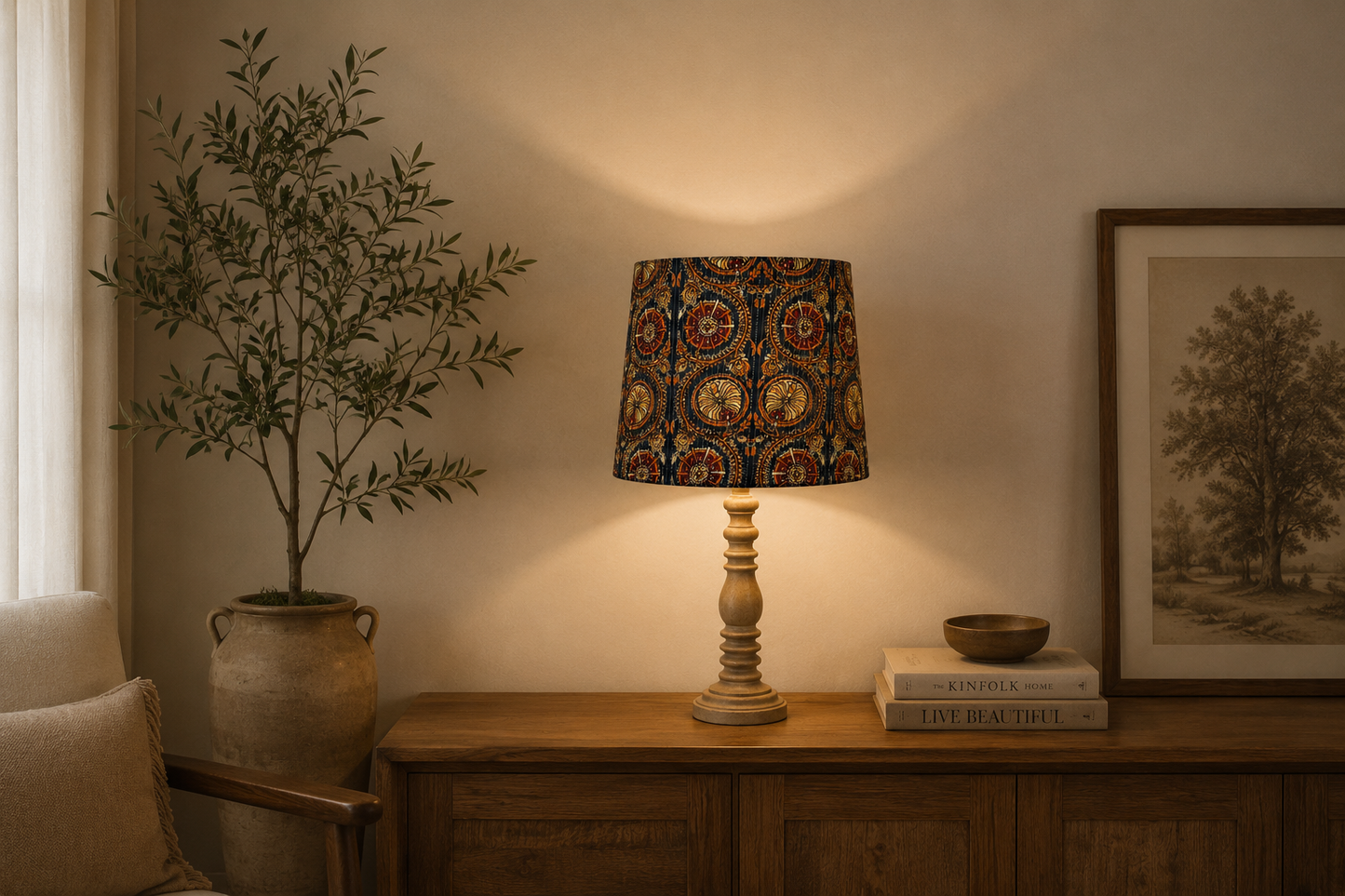 Just Lampshade - Ajrakh