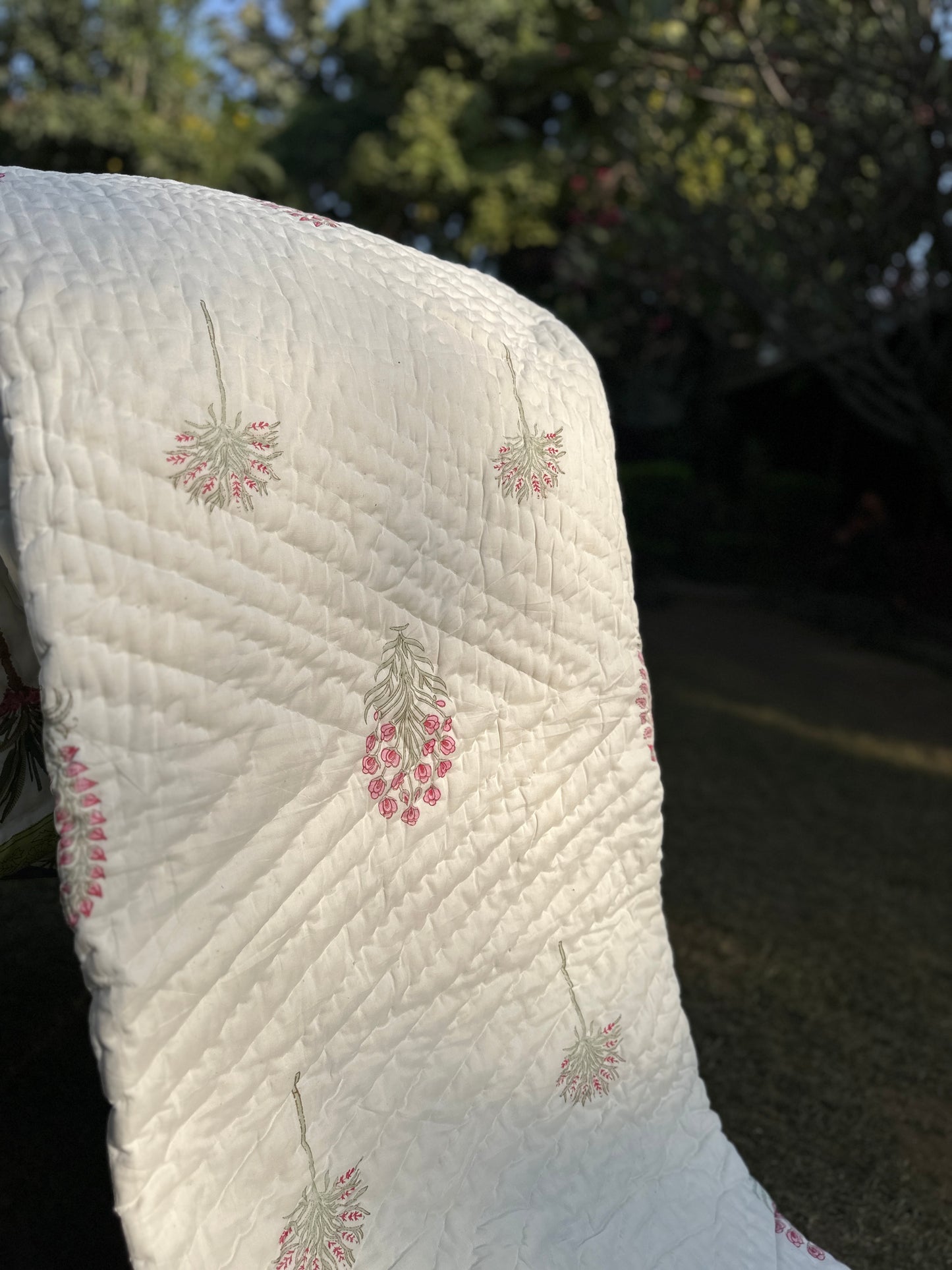 Reversible Hand Block Quilt | Moonlit Motifs