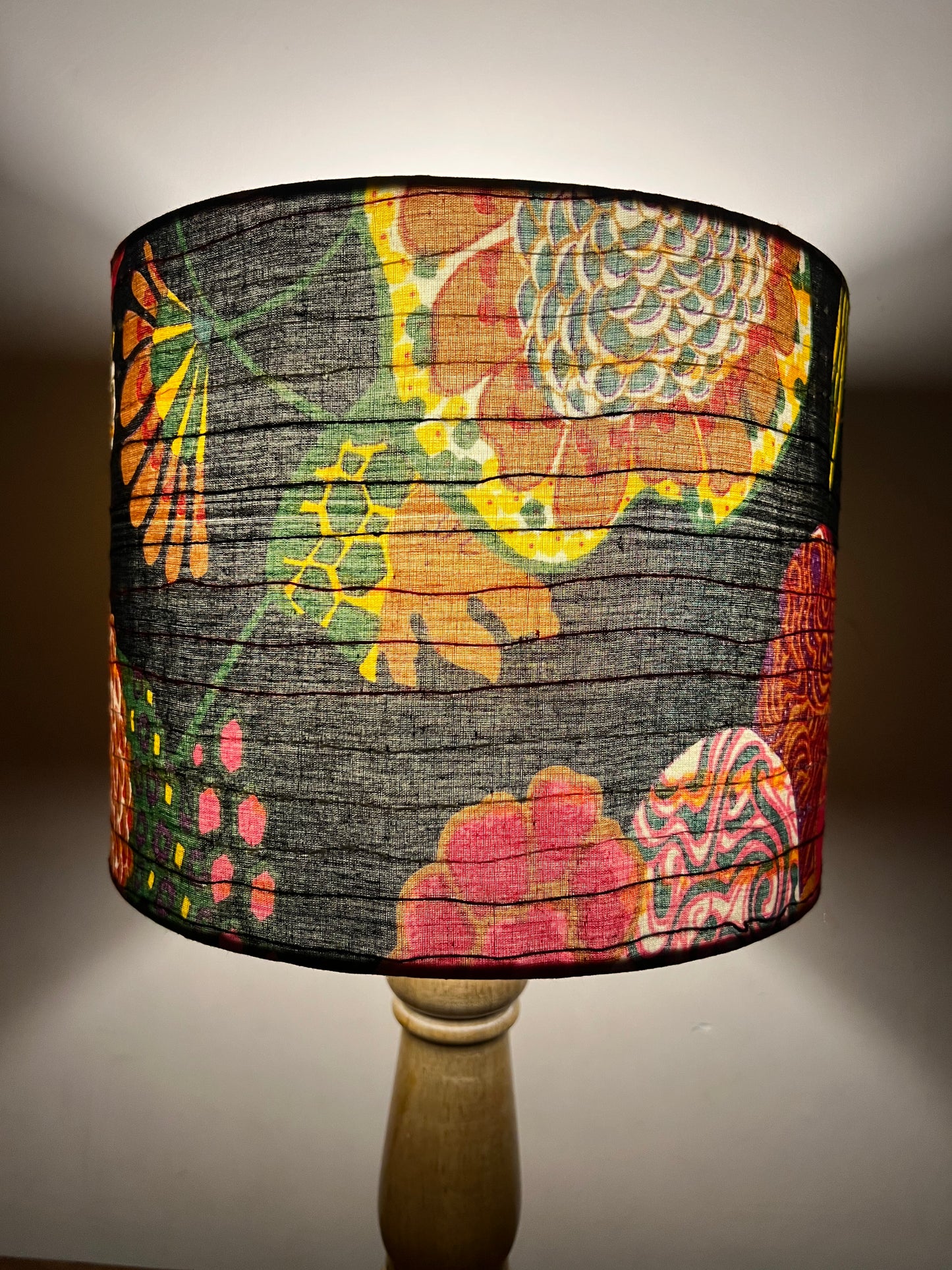Lamp - Kantha | Black Floral