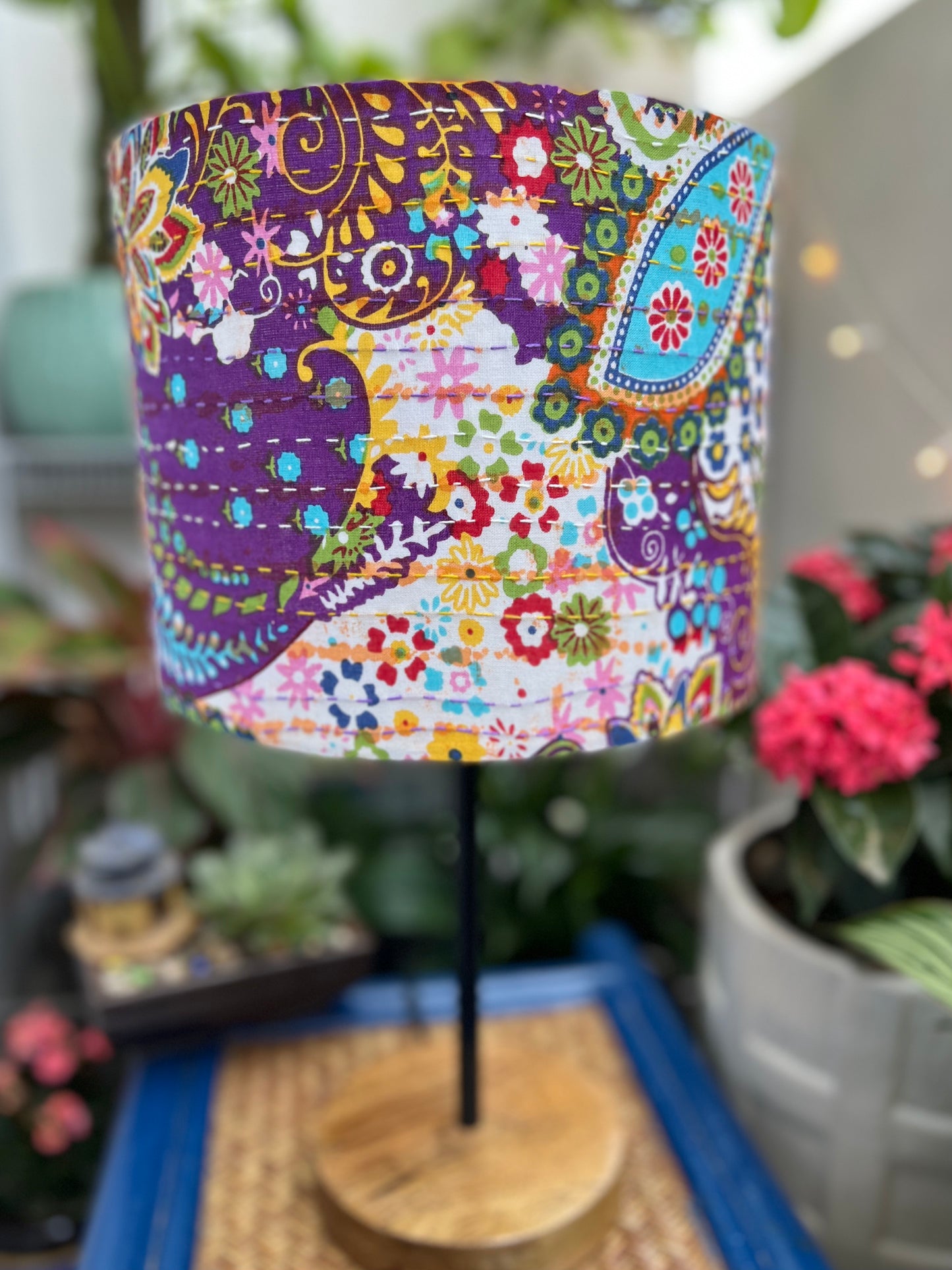 Lamp - Kantha | Purple