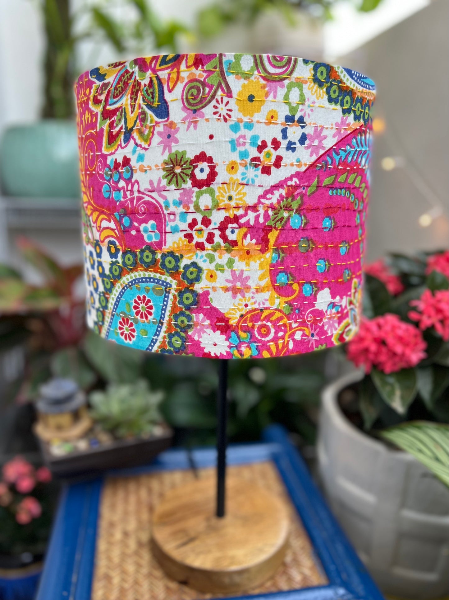 Lamp - Kantha | Pink