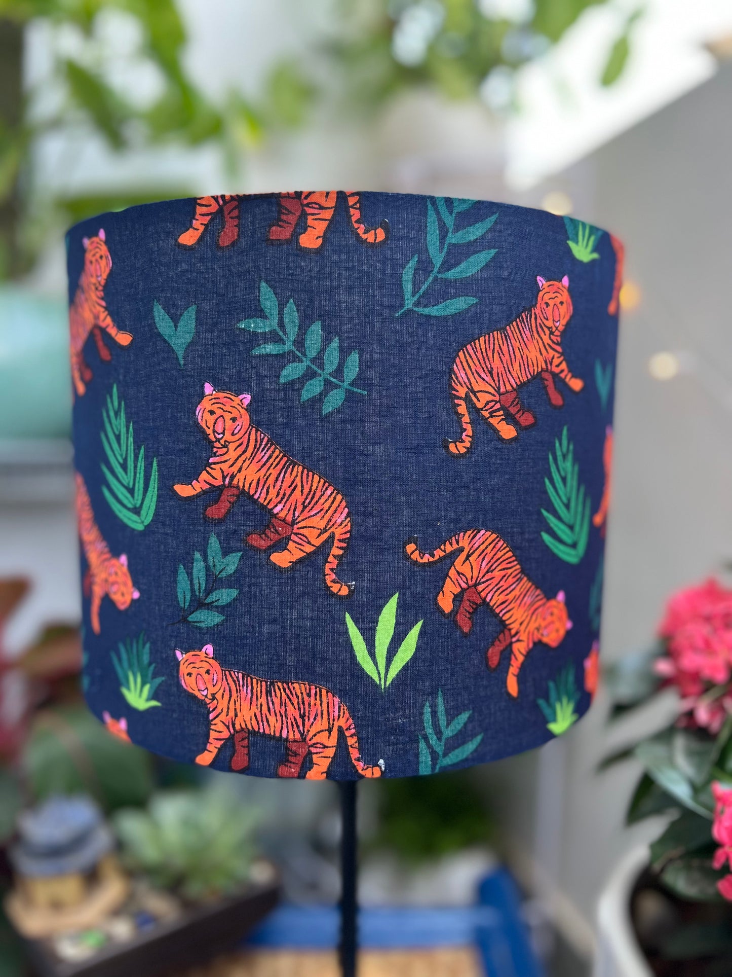 Lamp - Jungle Theme | Tiger | Dark Blue & Orange