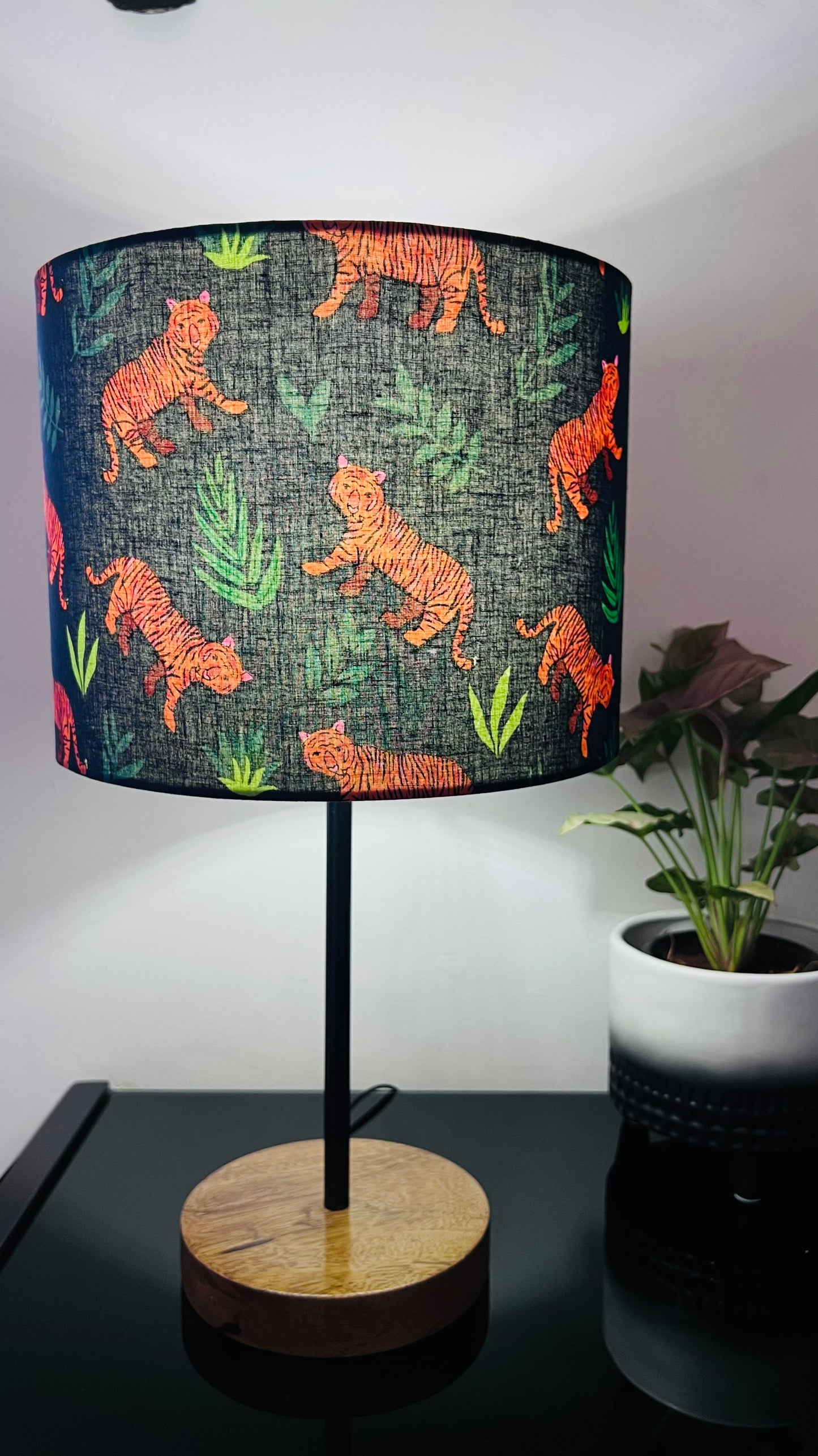 Lamp - Jungle Theme | Tiger | Dark Blue & Orange