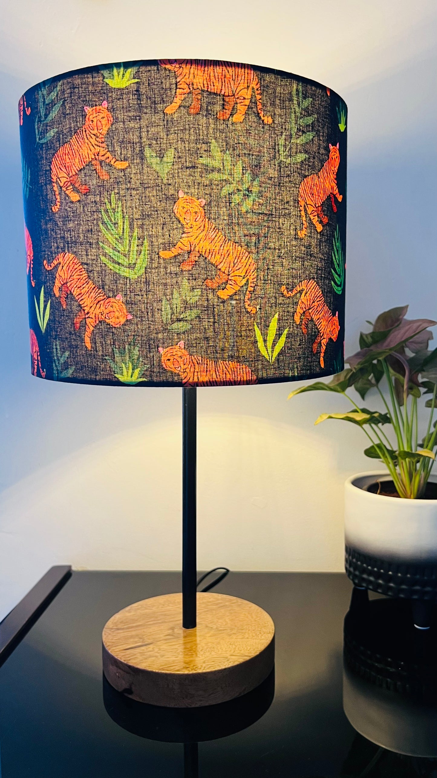 Lamp - Jungle Theme | Tiger | Dark Blue & Orange