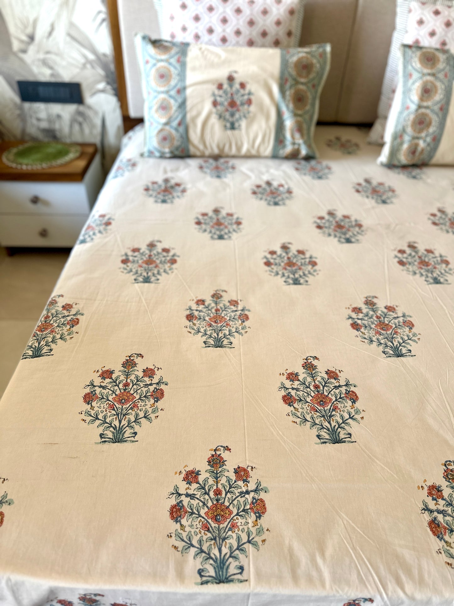 Moroccan Mosaic | Hand Block Bedsheet