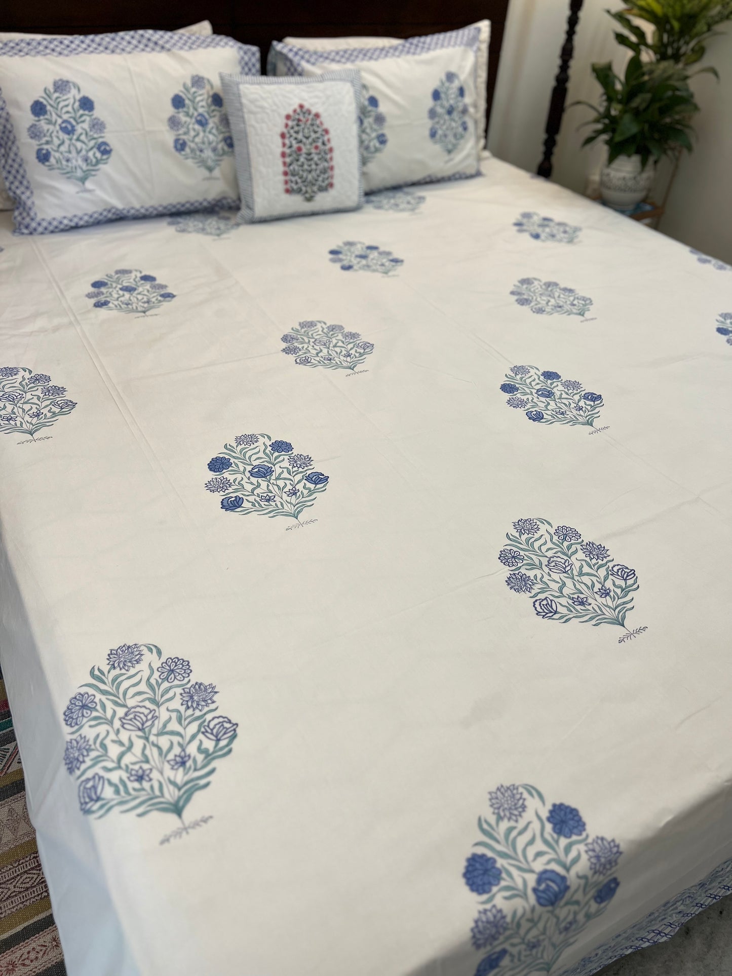 Neil | Hand Block Bedsheet