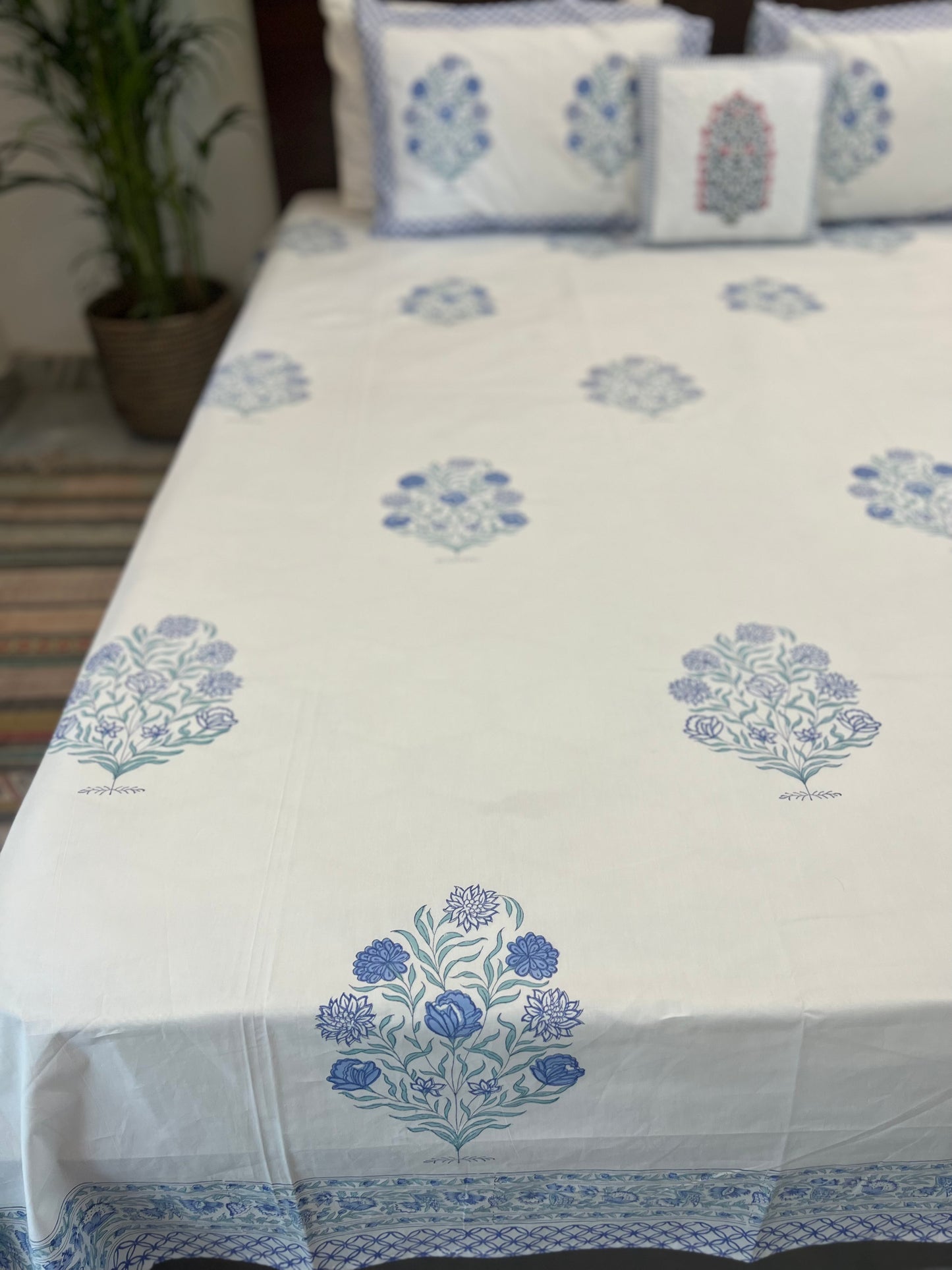 Neil | Hand Block Bedsheet