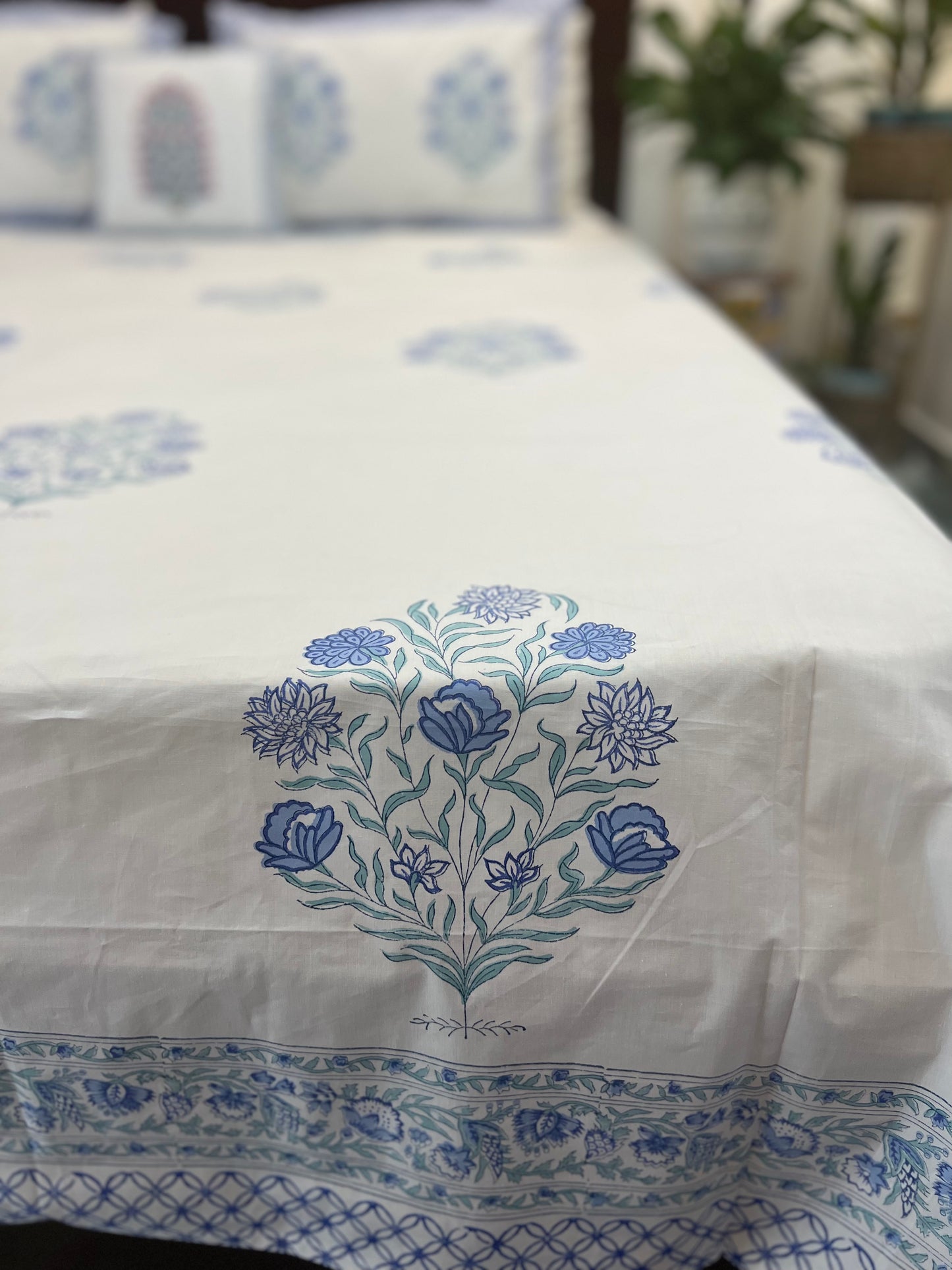 Neil | Hand Block Bedsheet