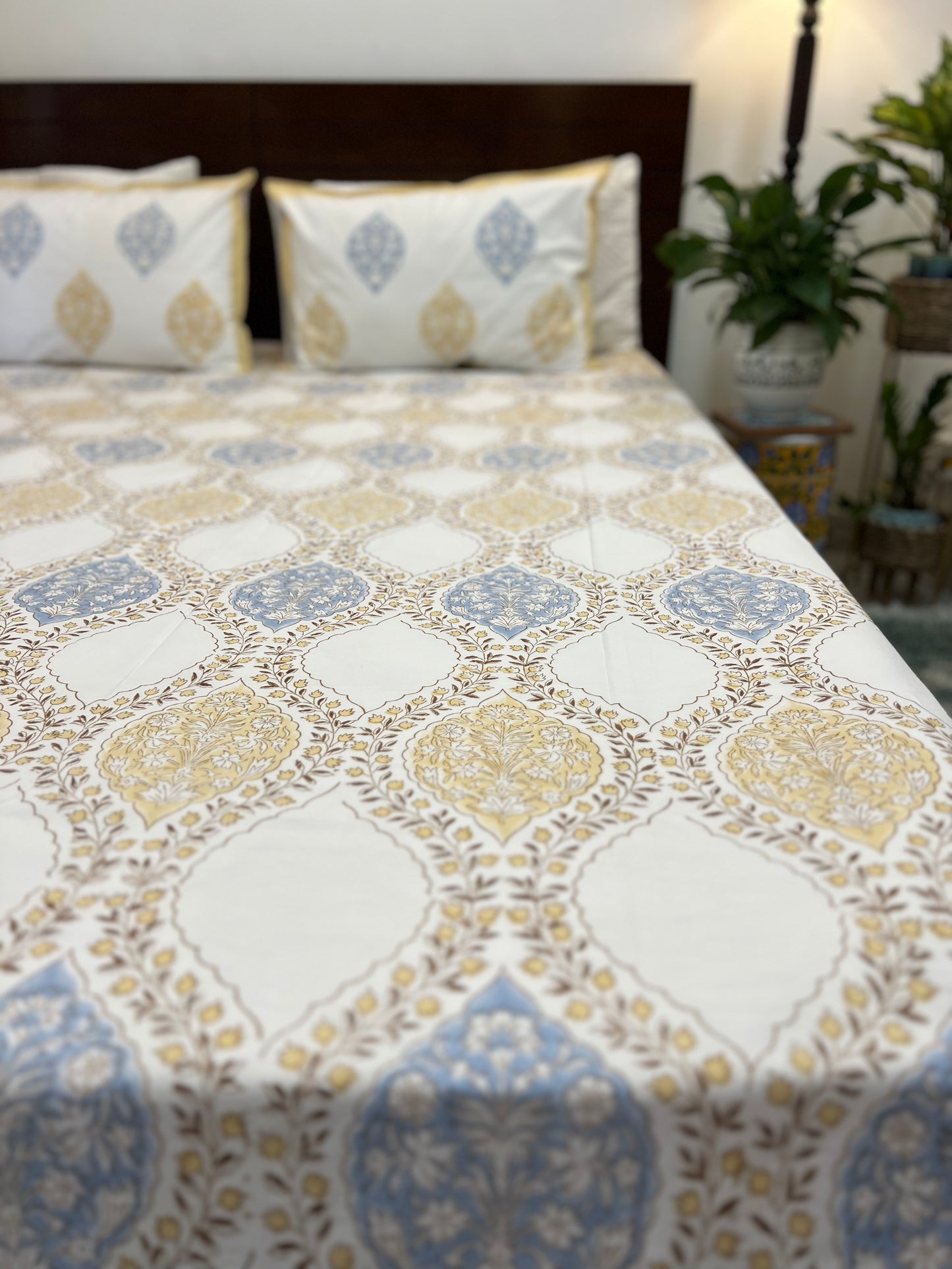 Ruhani | Hand Block Bedsheet