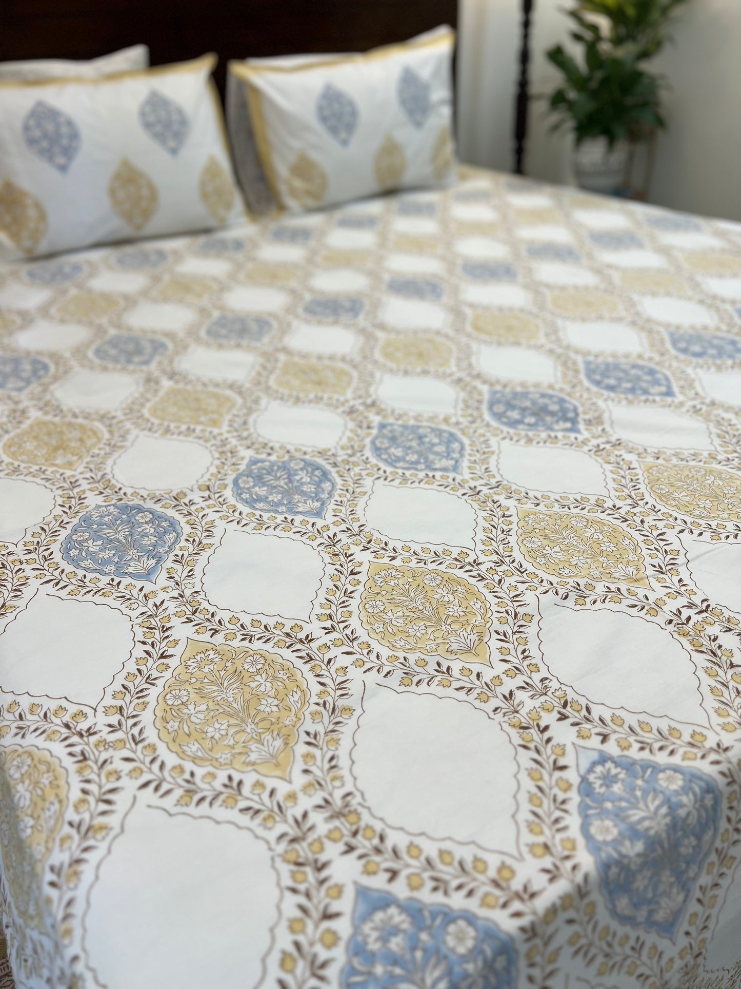 Ruhani | Hand Block Bedsheet