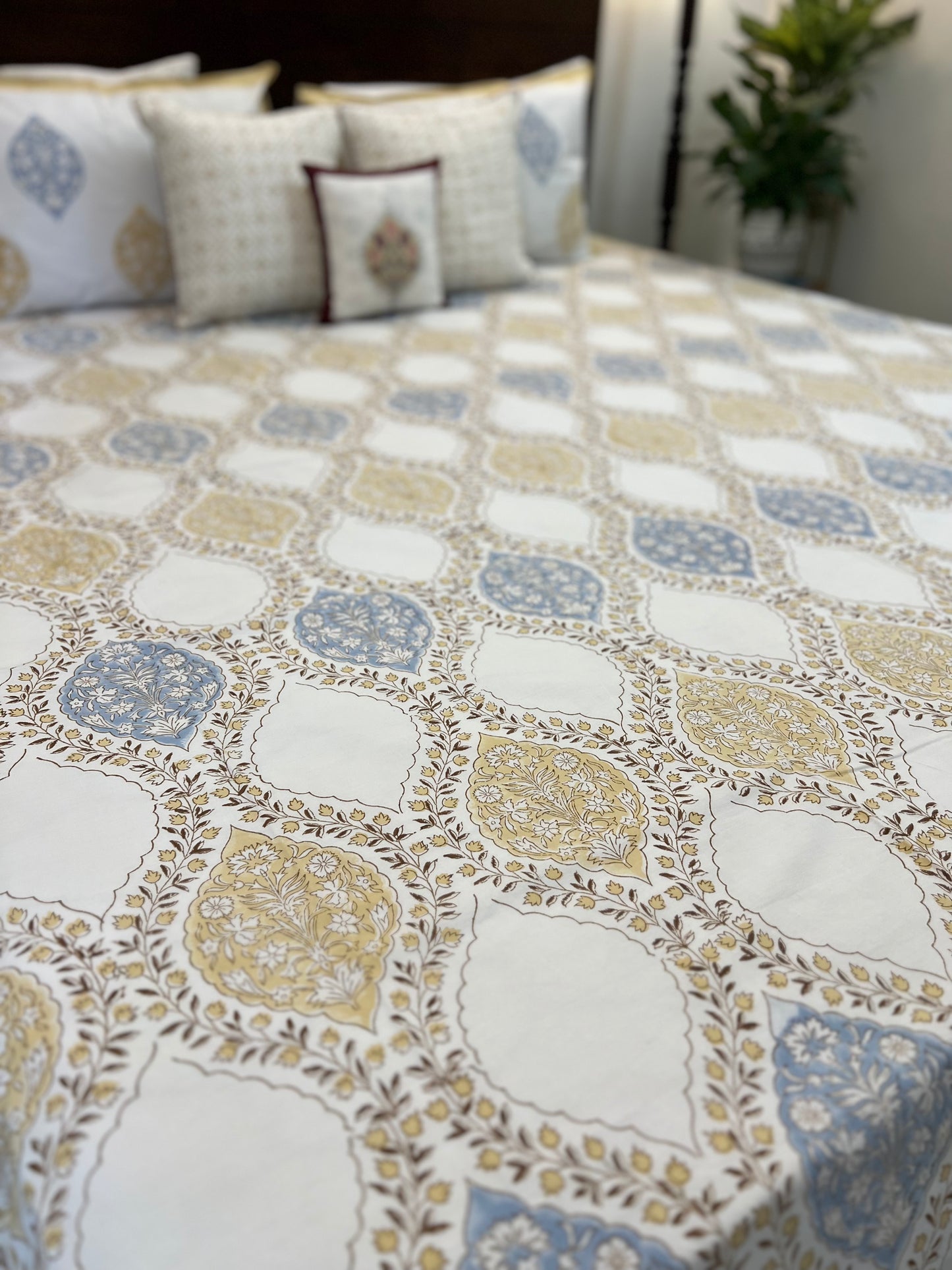 Ruhani | Hand Block Bedsheet