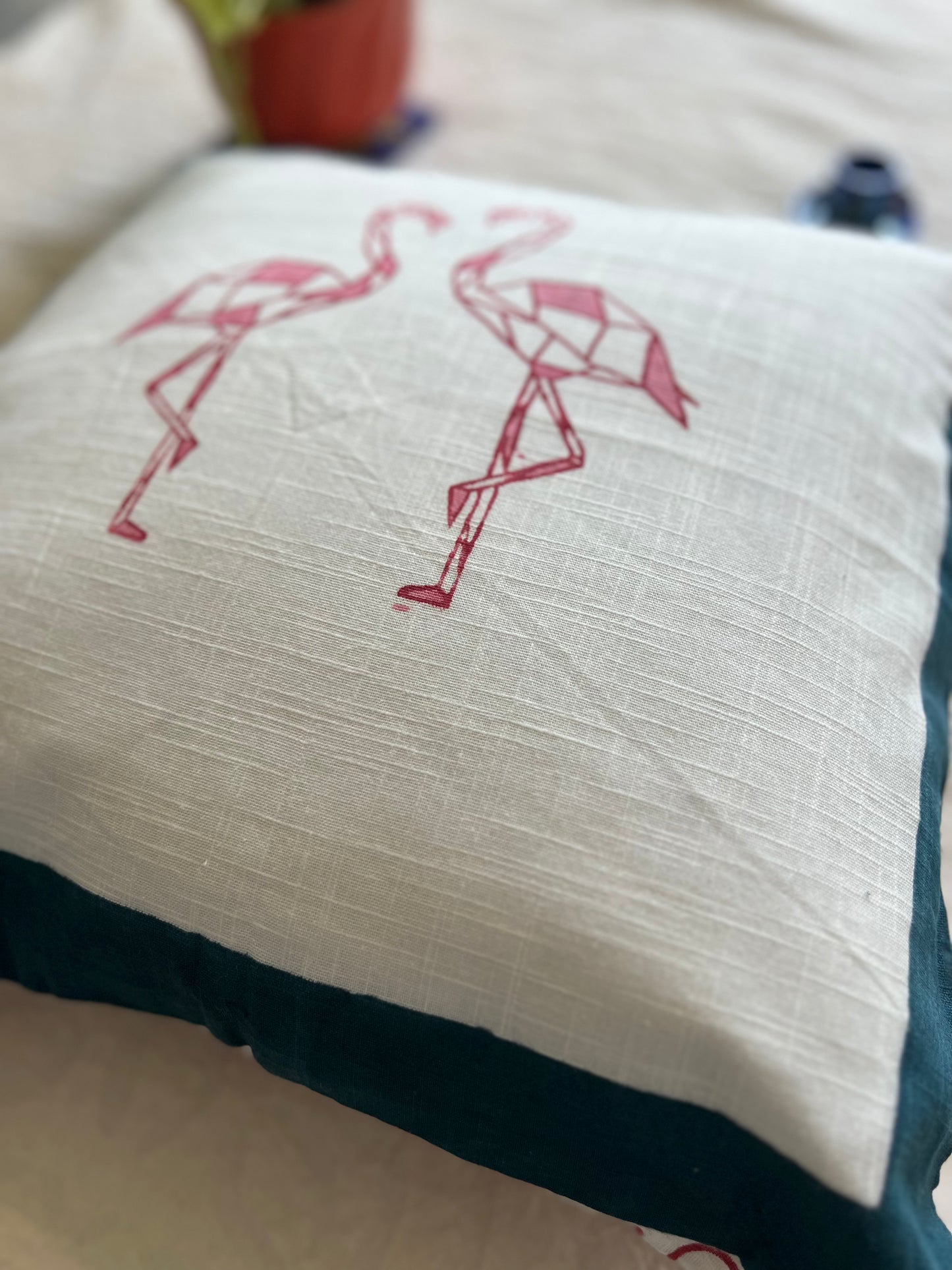 Pair | Cotton Cushion Cover | 16*16 Inches | Studio Square