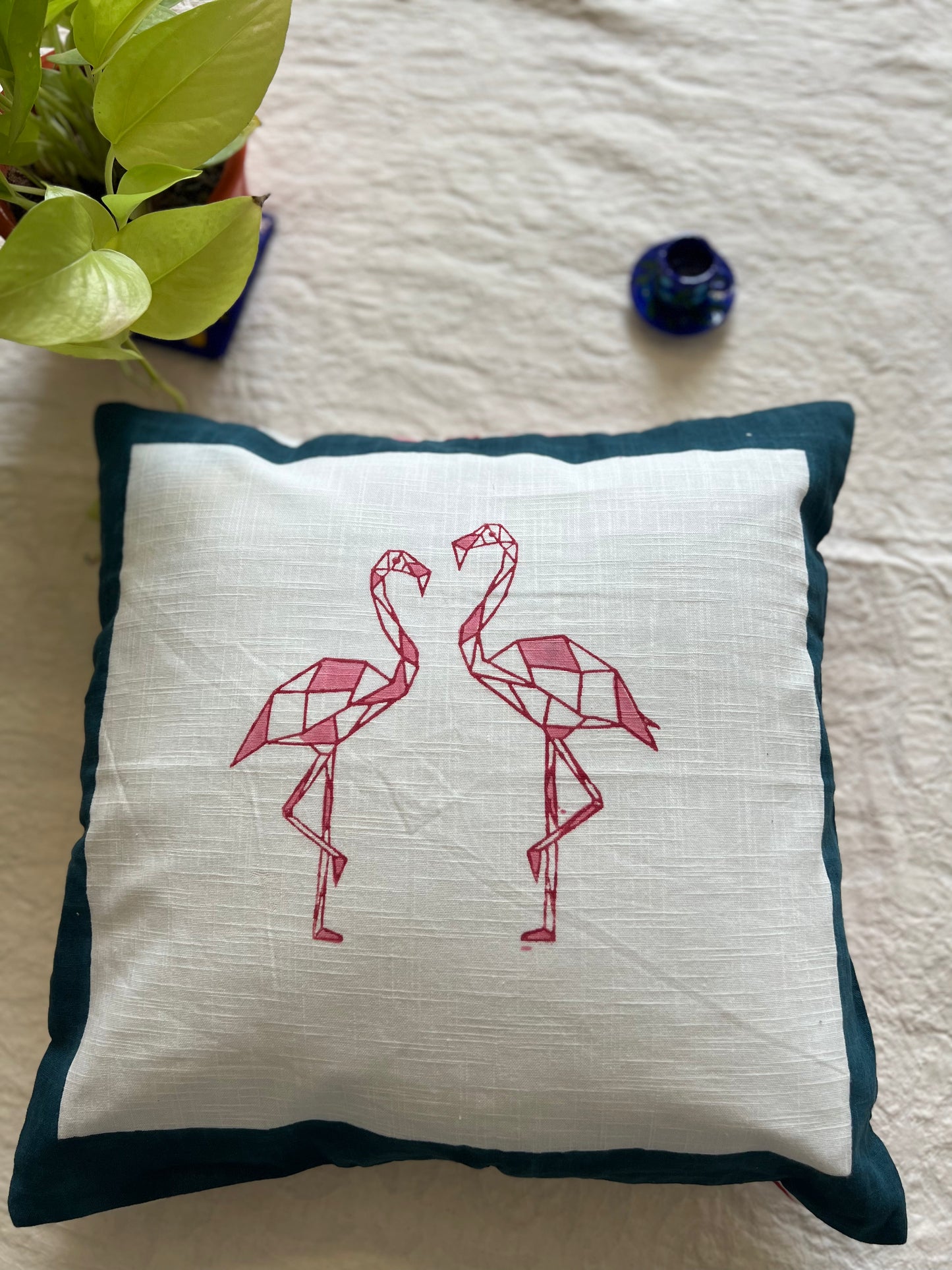 Pair | Cotton Cushion Cover | 16*16 Inches | Studio Square