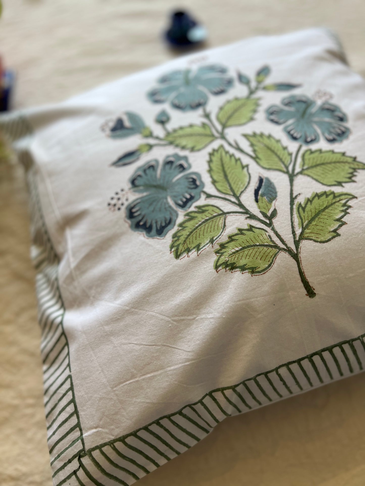 Cotton Cushion Cover | 16*16 Inches | Plush Patch