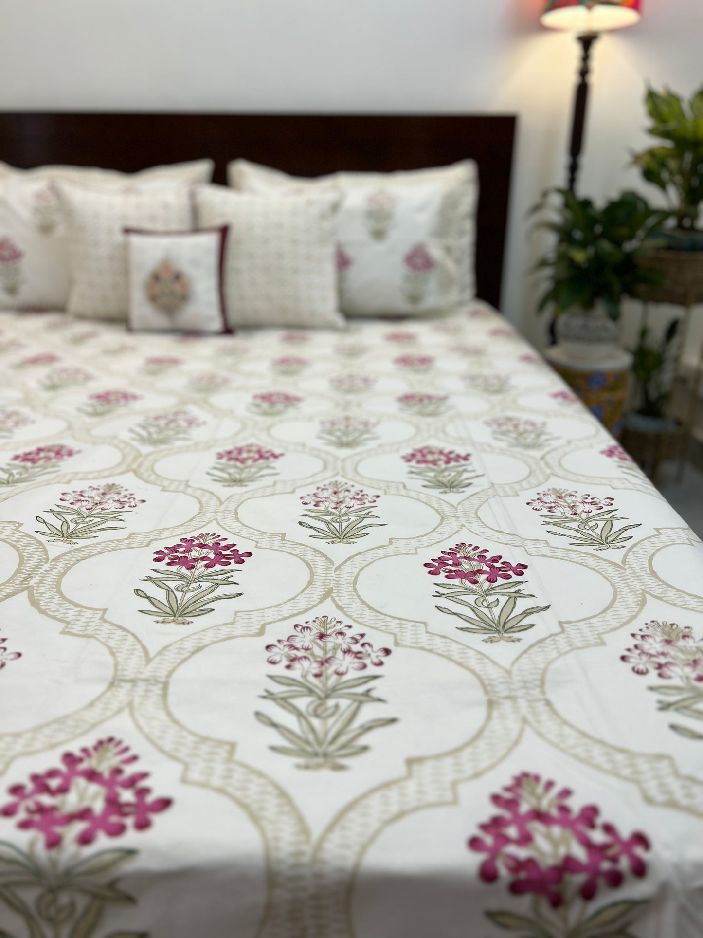 Mehrab | Hand Block Bedsheet