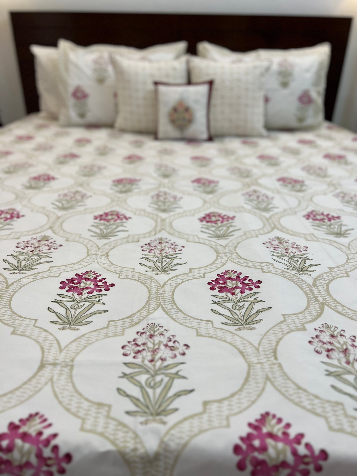Mehrab | Hand Block Bedsheet