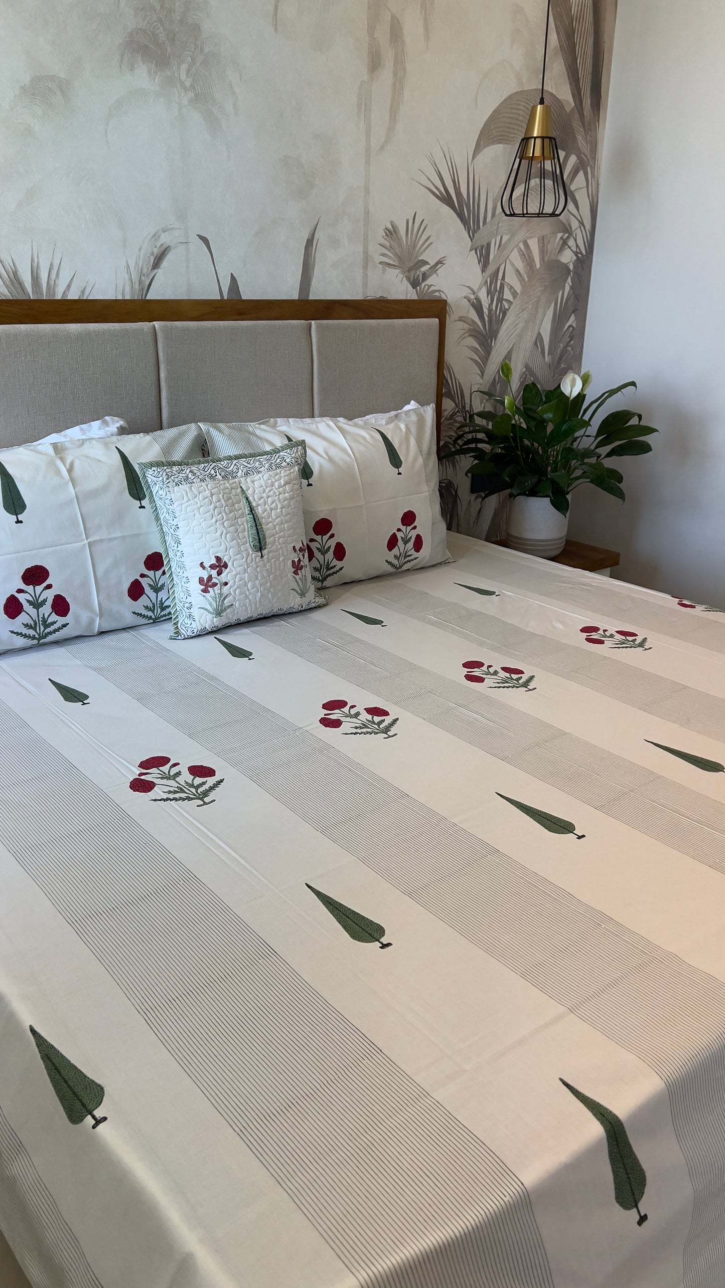 Zen | Hand Block Bedsheet