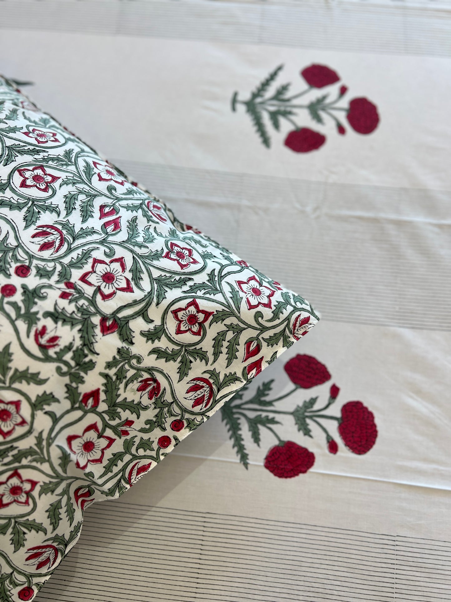 Zen | Hand Block Bedsheet