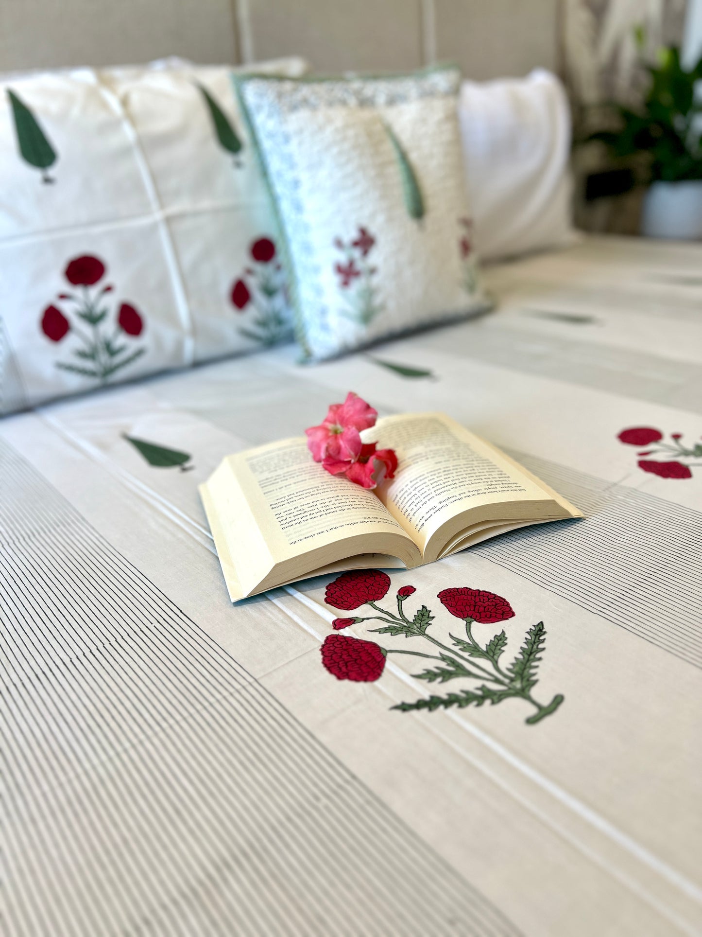 Zen | Hand Block Bedsheet