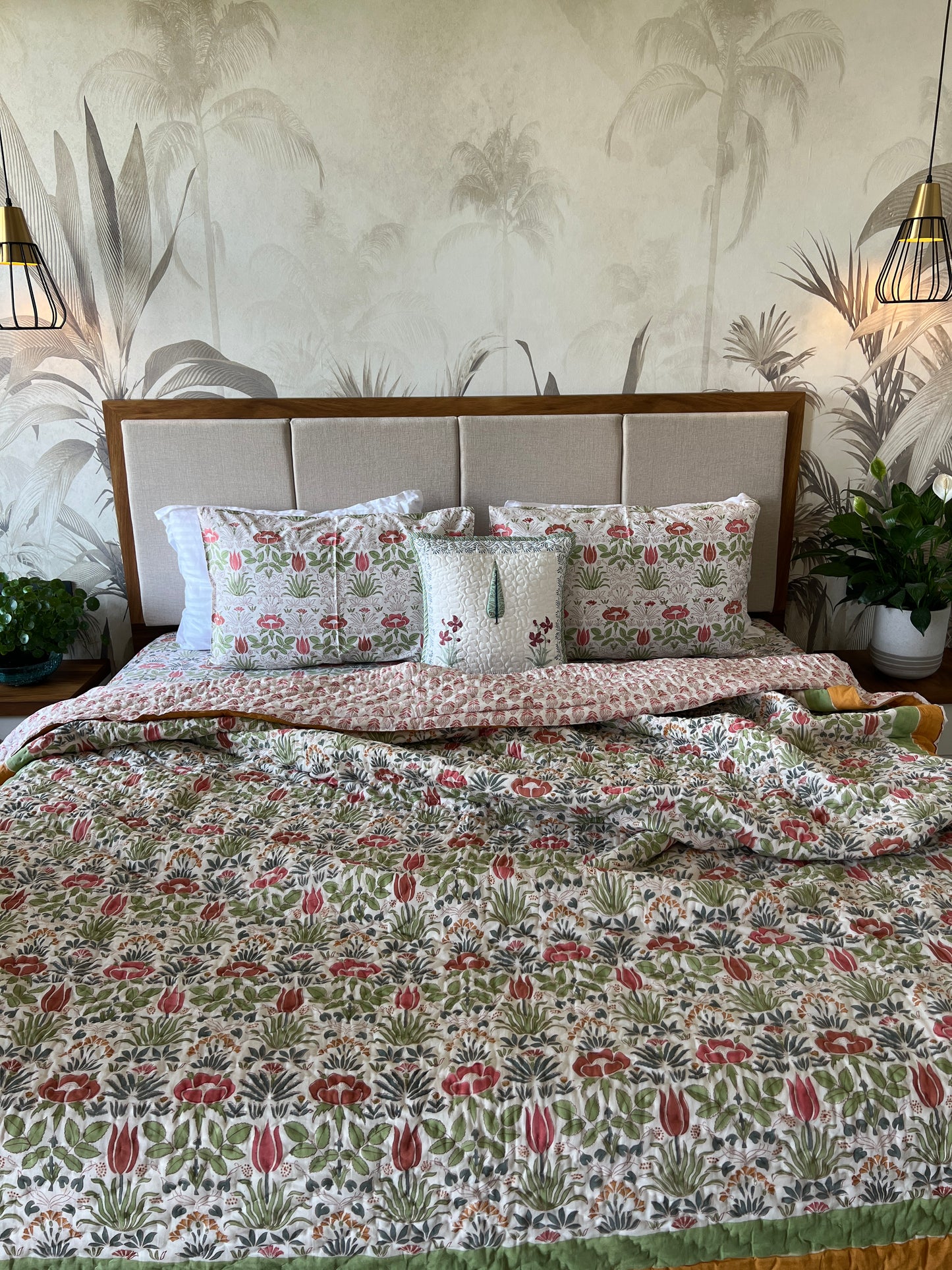 Reversible Hand Block Quilt | Impressions