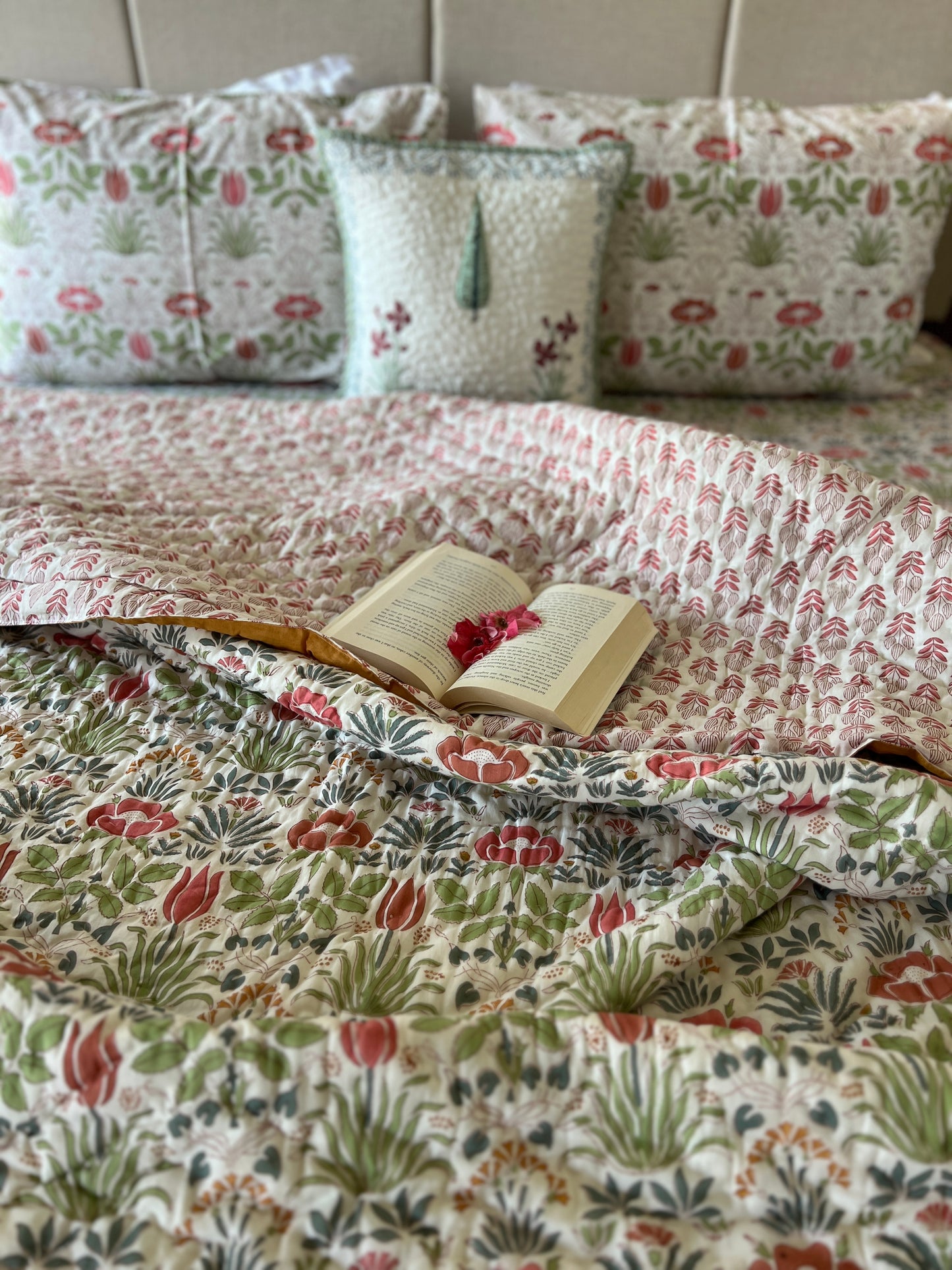 Reversible Hand Block Quilt | Impressions