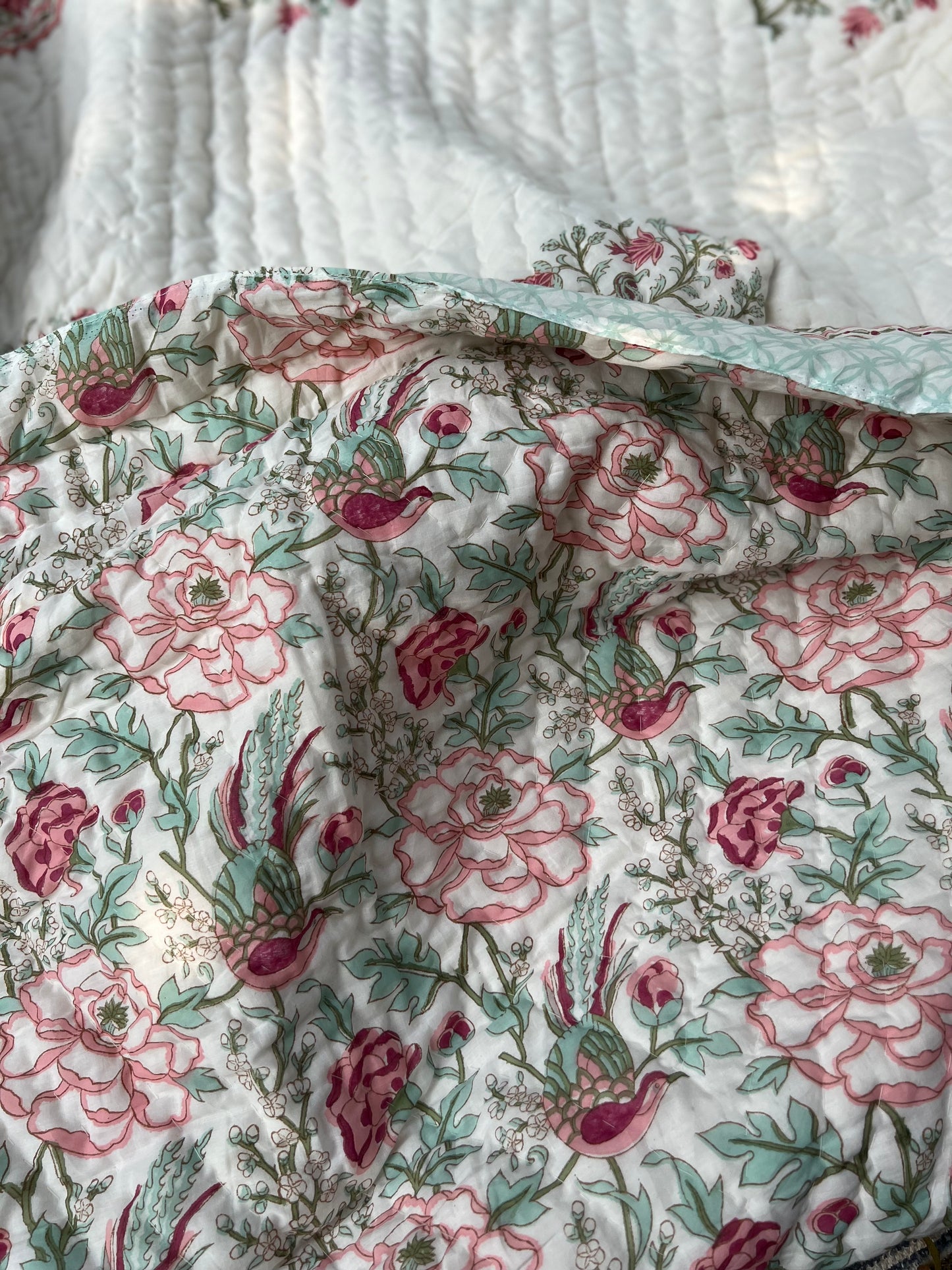 Reversible Hand Block Quilt | The Nest