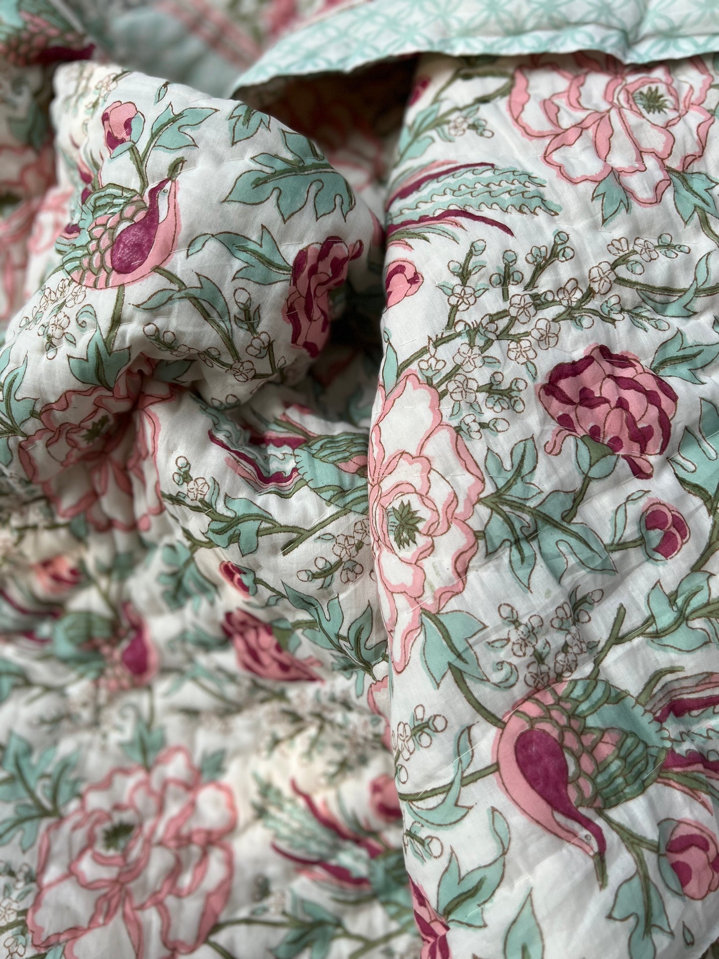 Reversible Hand Block Quilt | The Nest