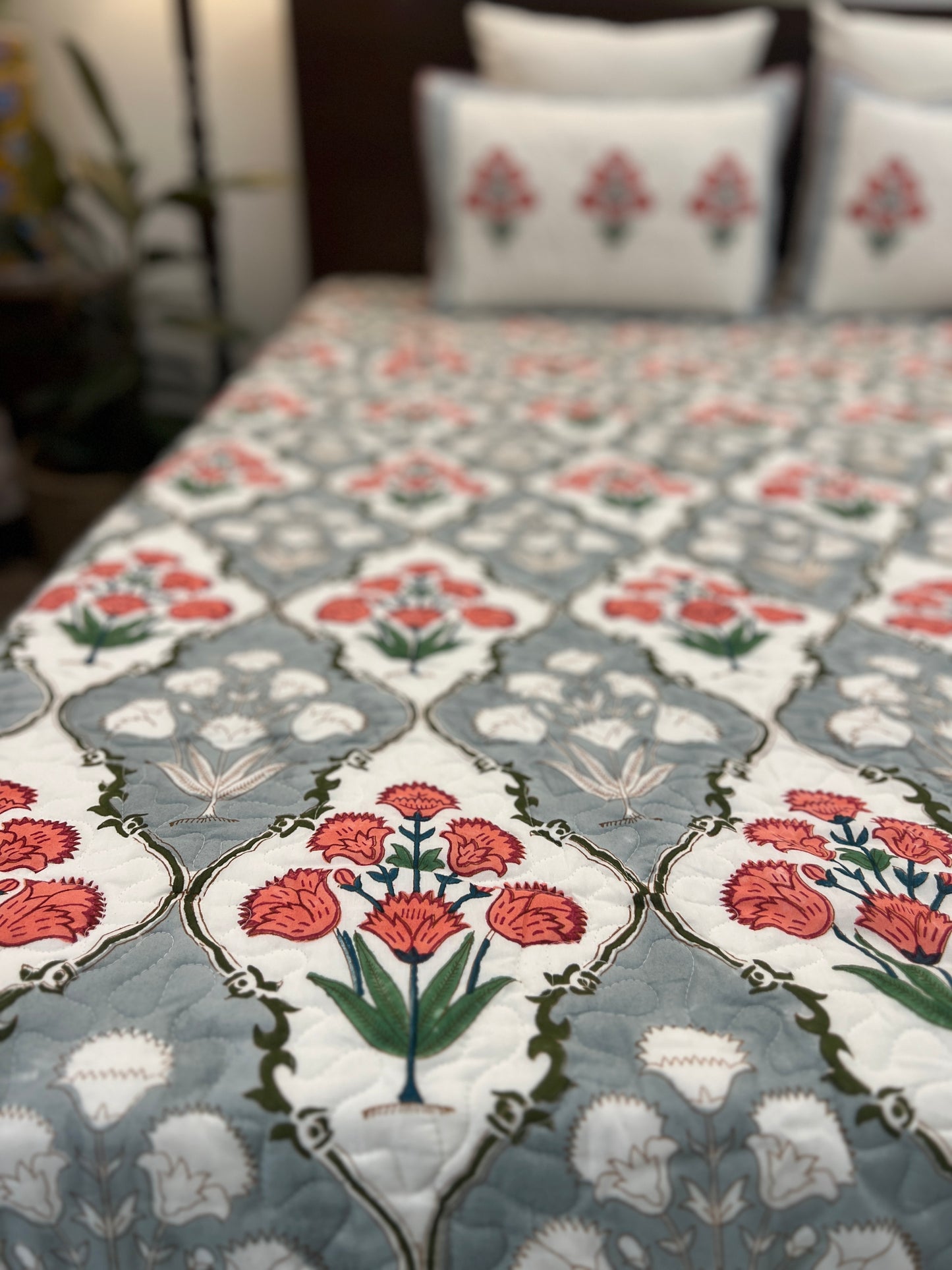 Quilted Bedcover | 90*108 Inches | Muse