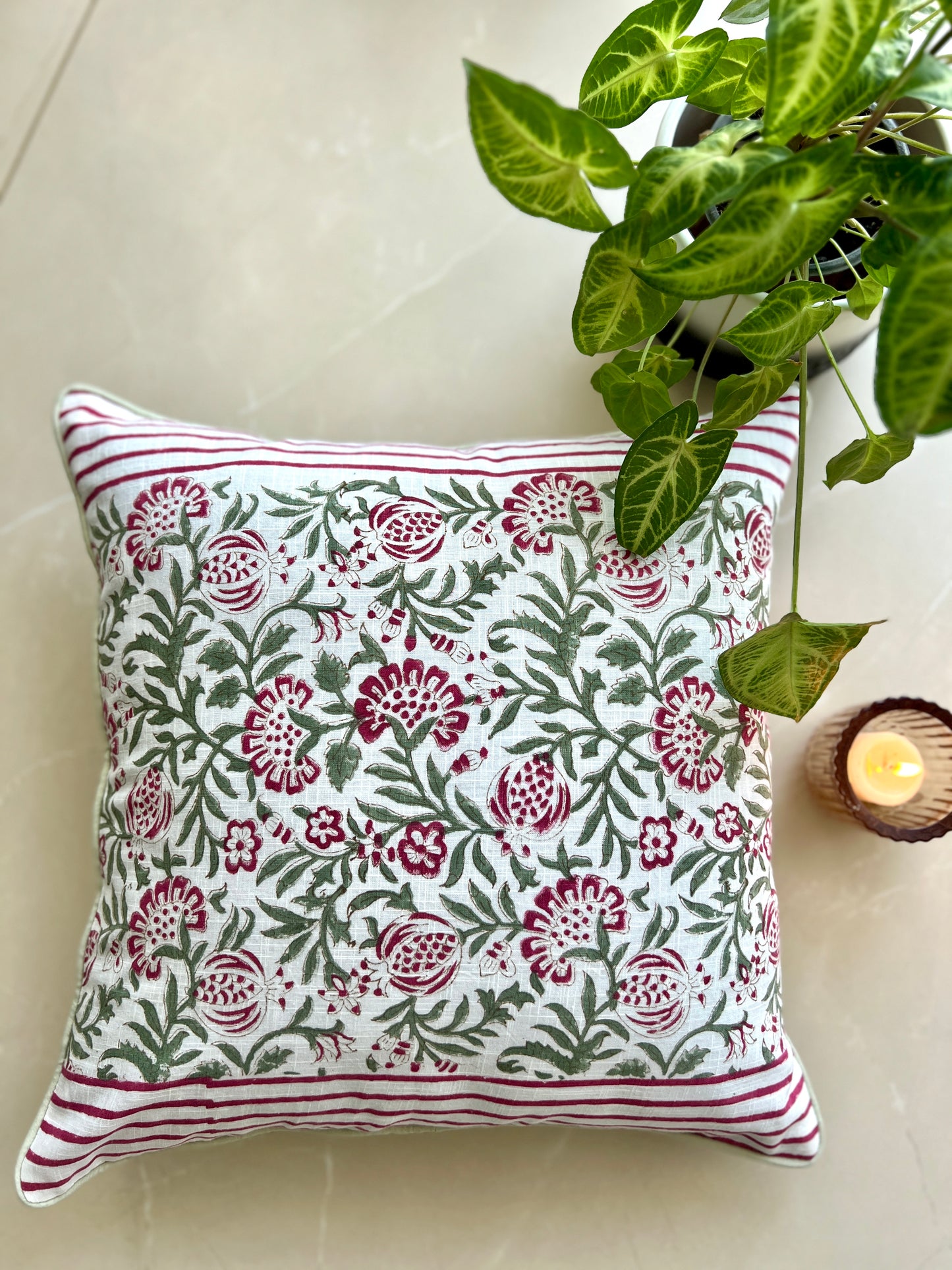 Pair | Slub Cushion Cover | 16*16 Inches | Timeless Textures