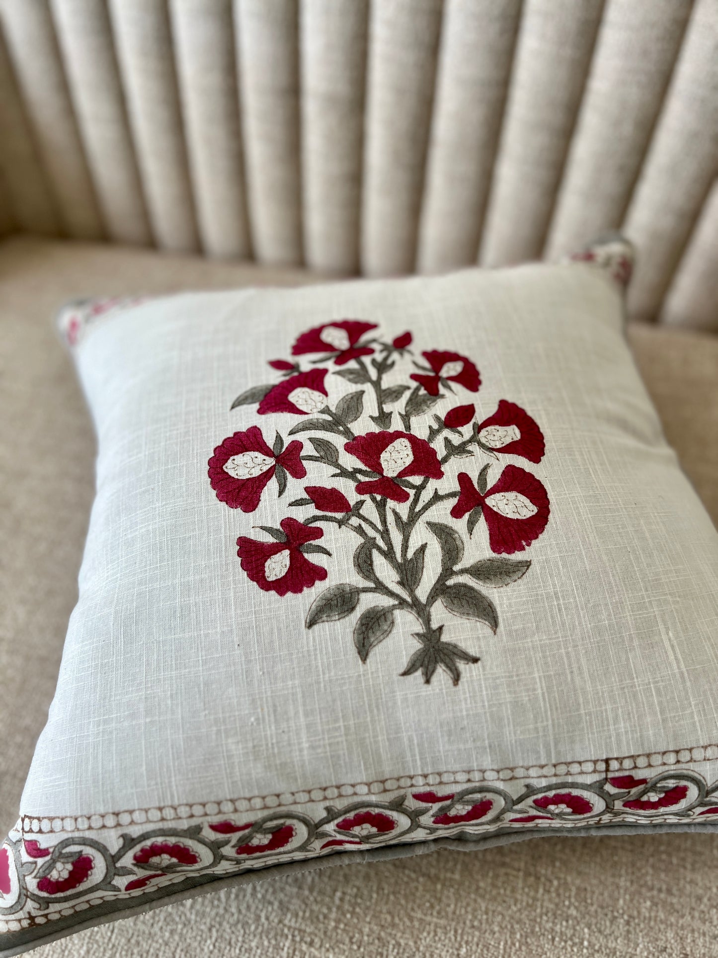 Pair | Slub Cushion Cover | 16*16 Inches | Mighty Motif