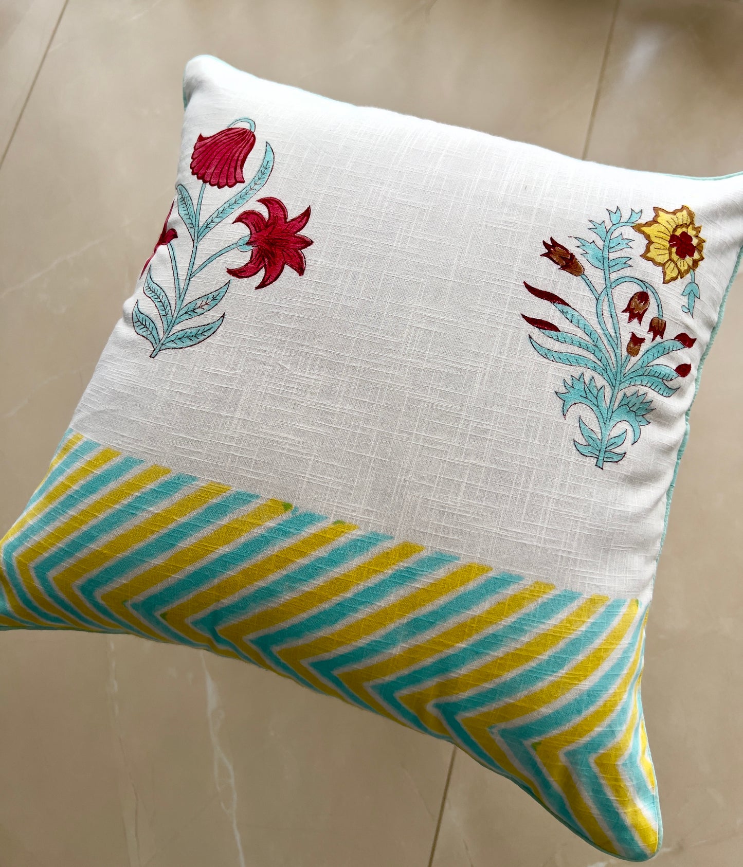 Pair | Slub Cushion Cover | 16*16 Inches | Zen Zone