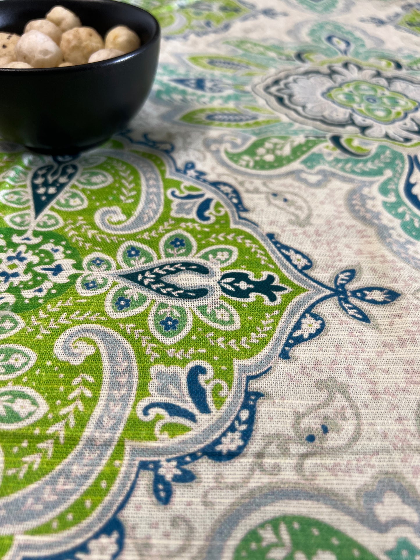 Table Cover | 4 Seater | 45*70 Inches | Canvas Cotton | Floral Fantasy