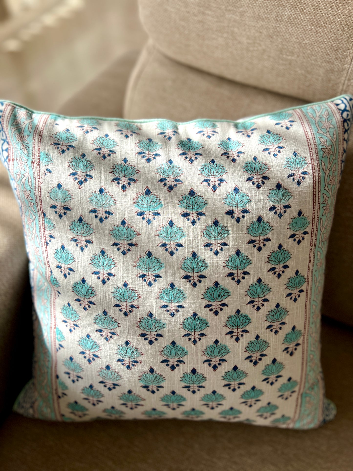 Pair | Slub Cushion Cover | 16*16 Inches | Bootiyan