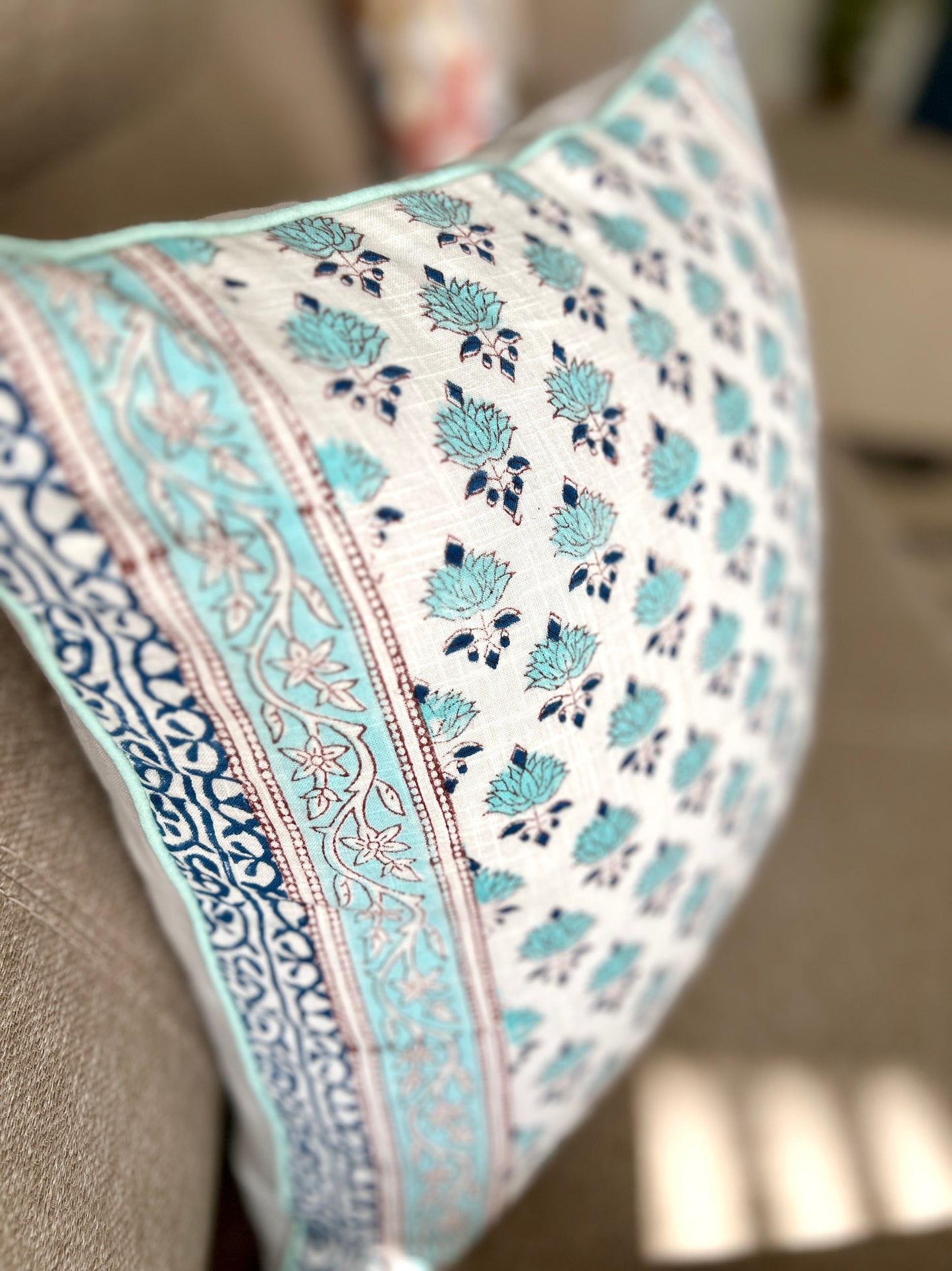 Pair | Slub Cushion Cover | 16*16 Inches | Bootiyan