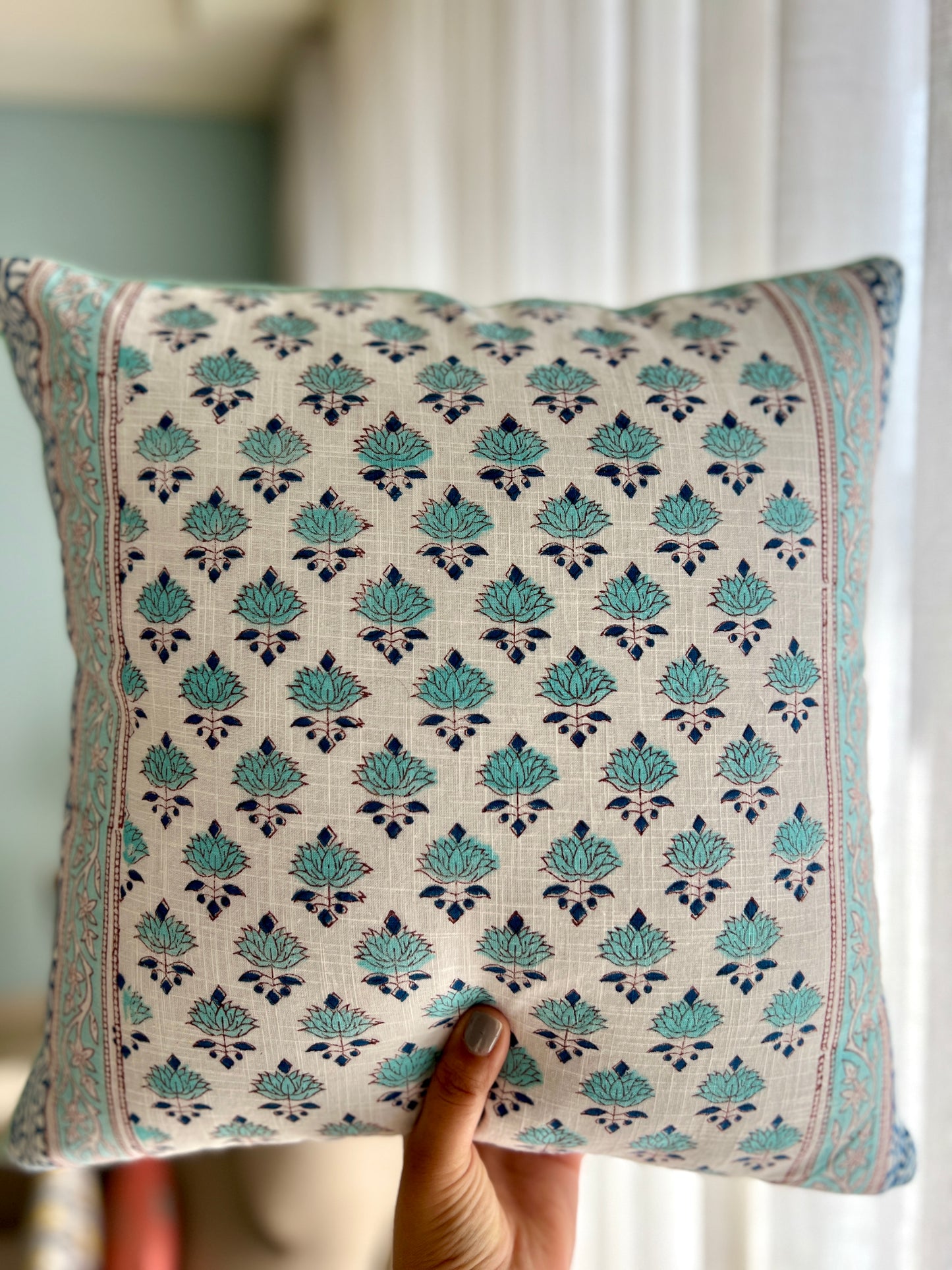 Pair | Slub Cushion Cover | 16*16 Inches | Bootiyan