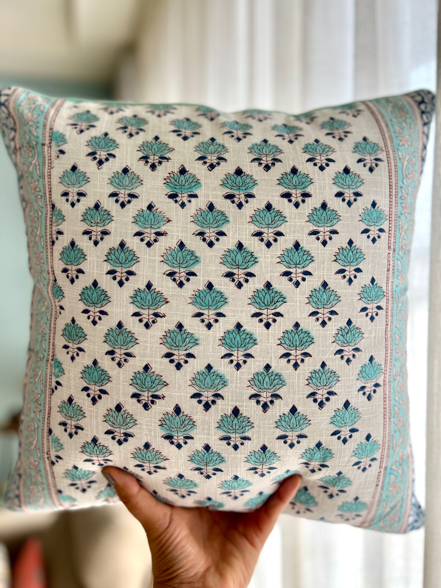 Pair | Slub Cushion Cover | 16*16 Inches | Bootiyan