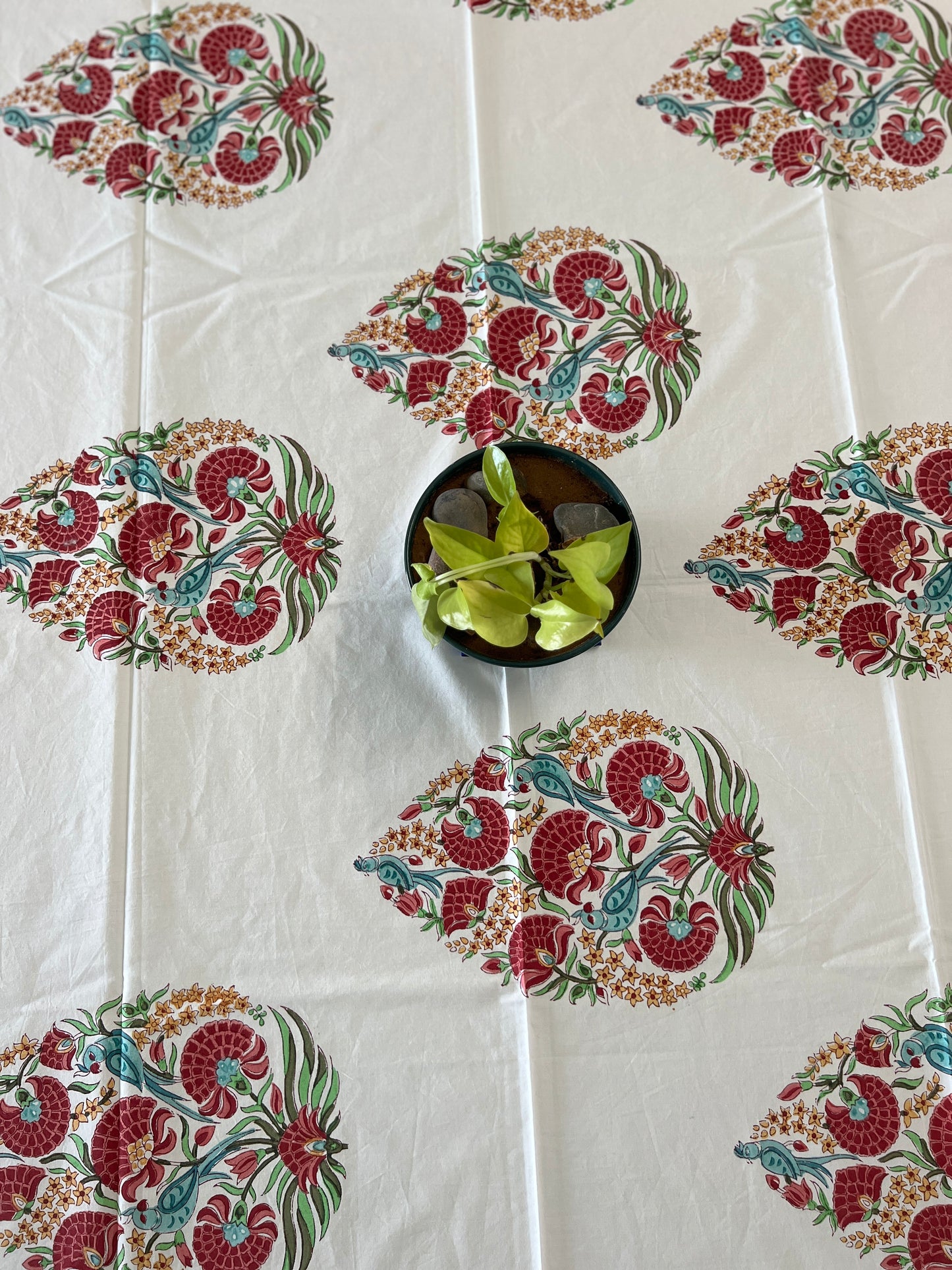 Table Cover | 4 Seater | 41 * 80 Inches | Heritage Charm