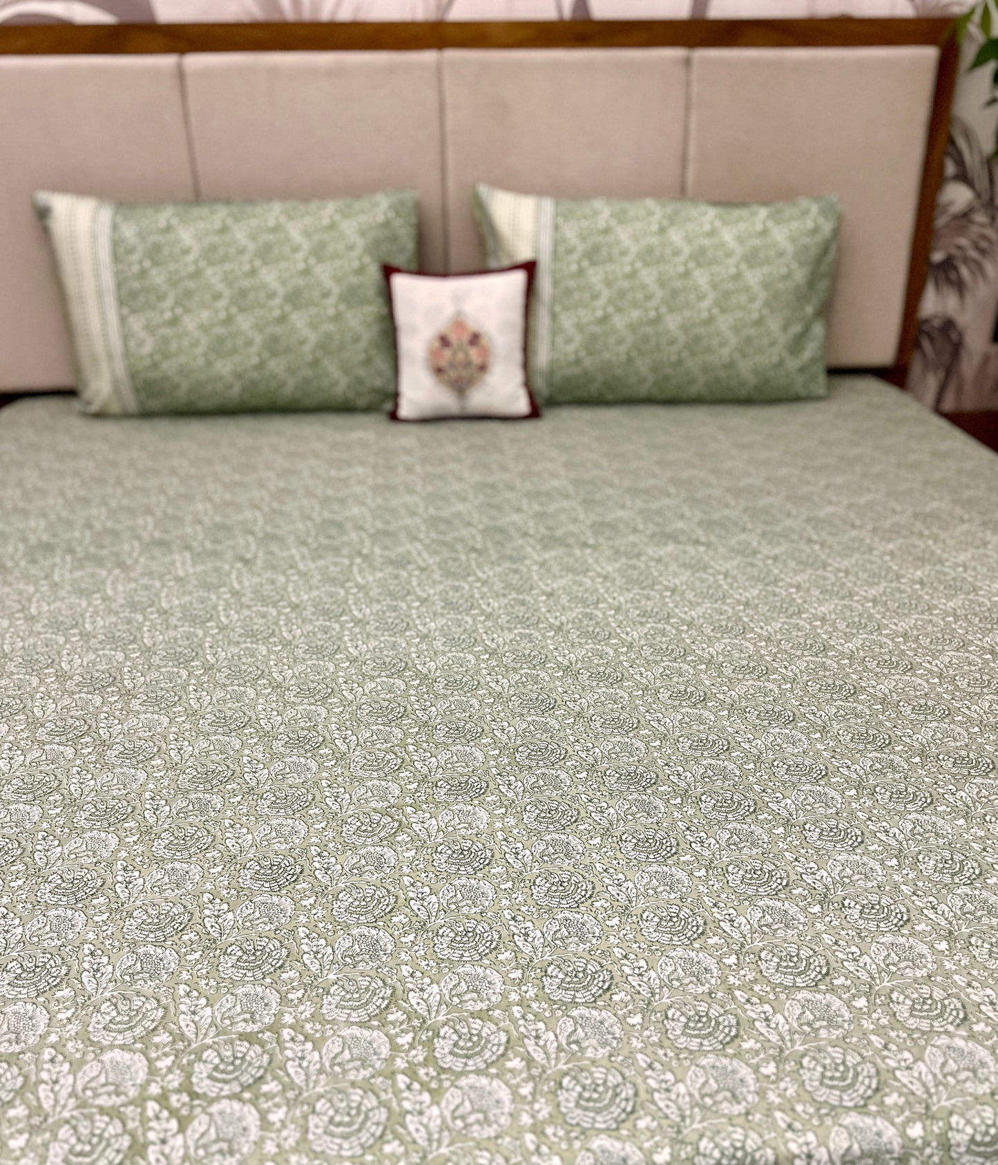 King Size | 90*108 Inches | Mint Whisper