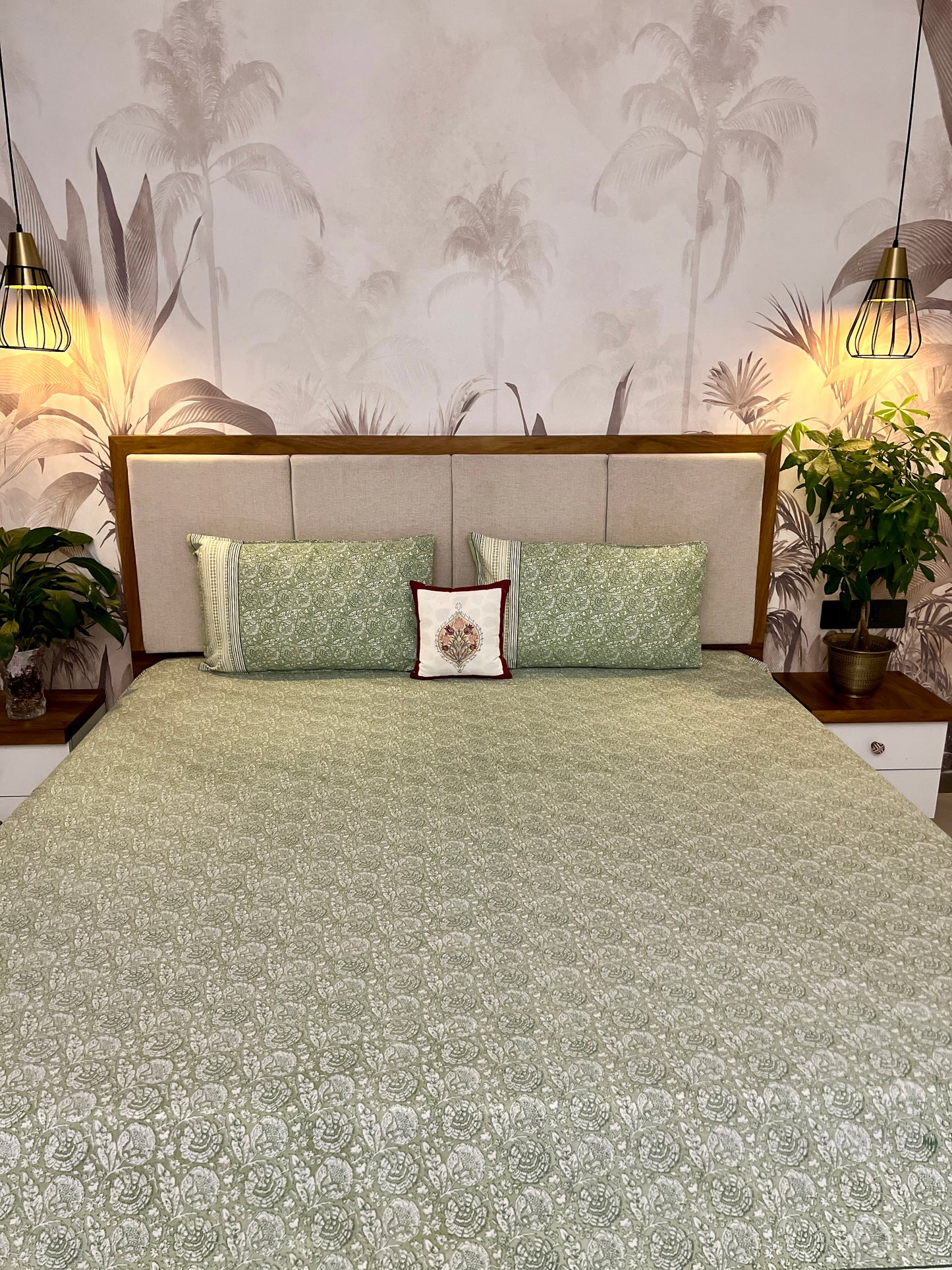 King Size | 90*108 Inches | Mint Whisper