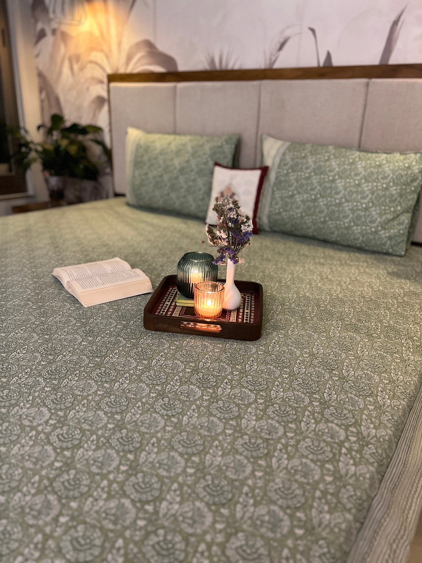 King Size | 90*108 Inches | Mint Whisper