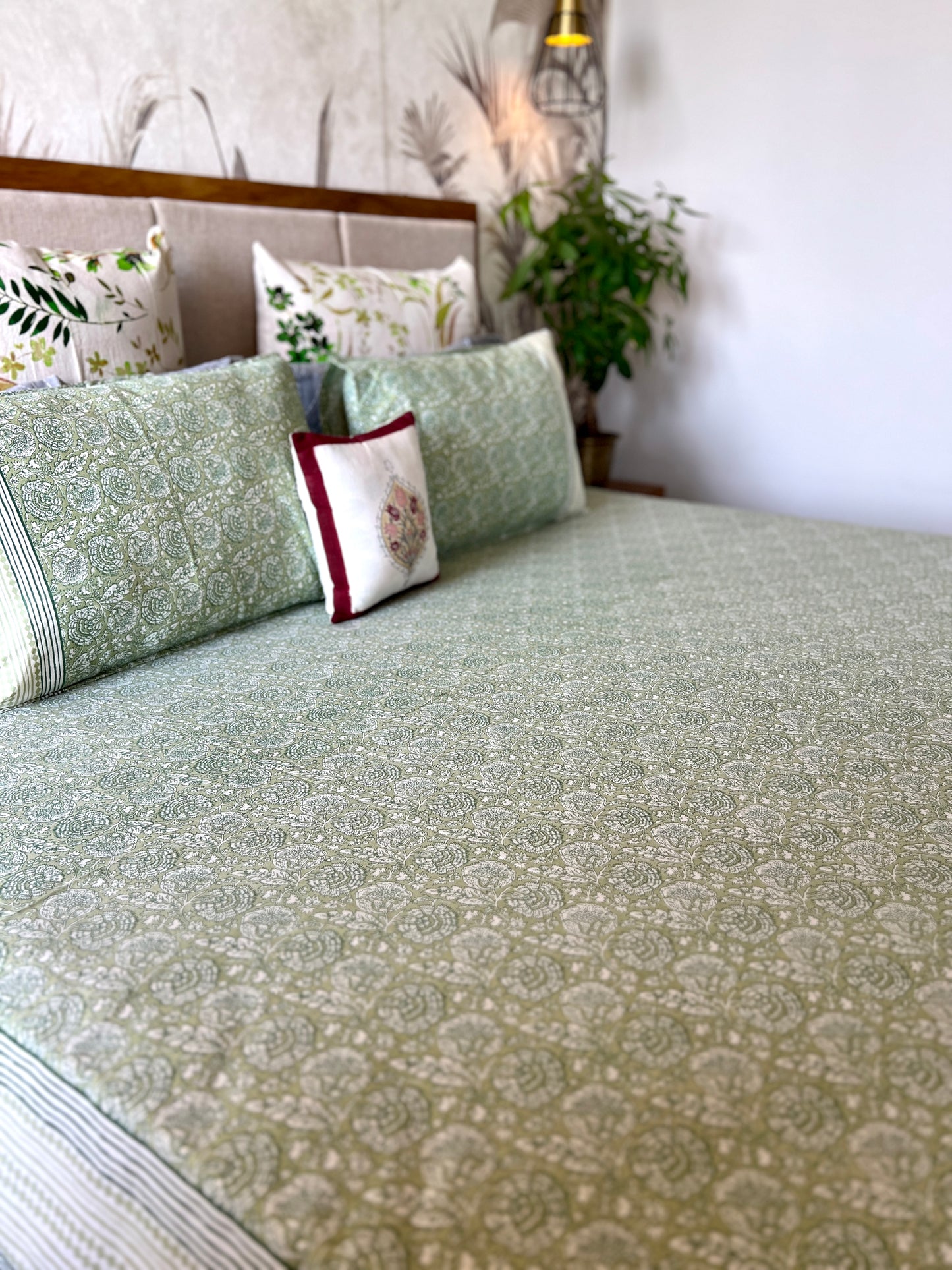 King Size | 90*108 Inches | Mint Whisper