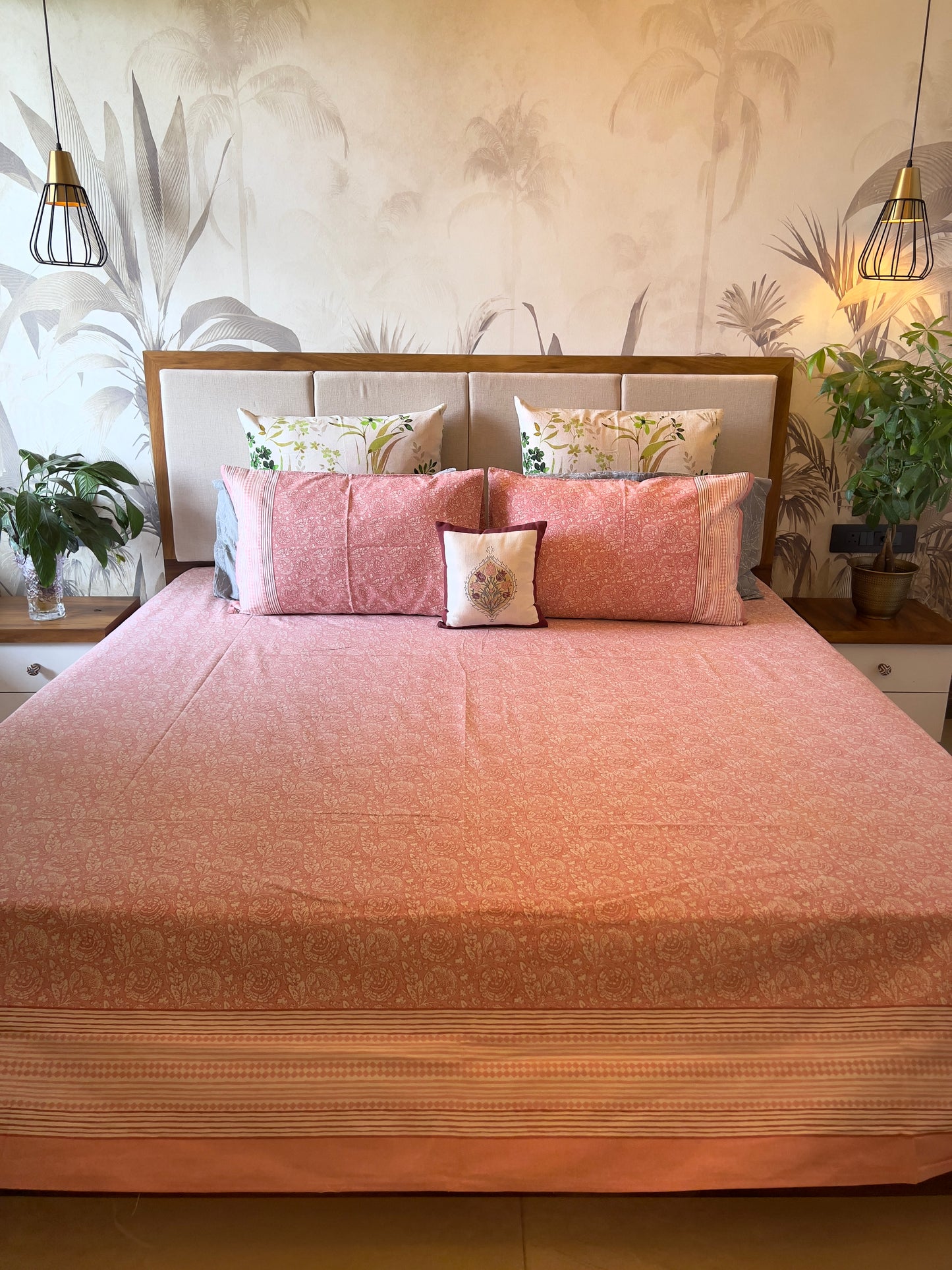 King Size | 90*108 Inches | Misty Rose