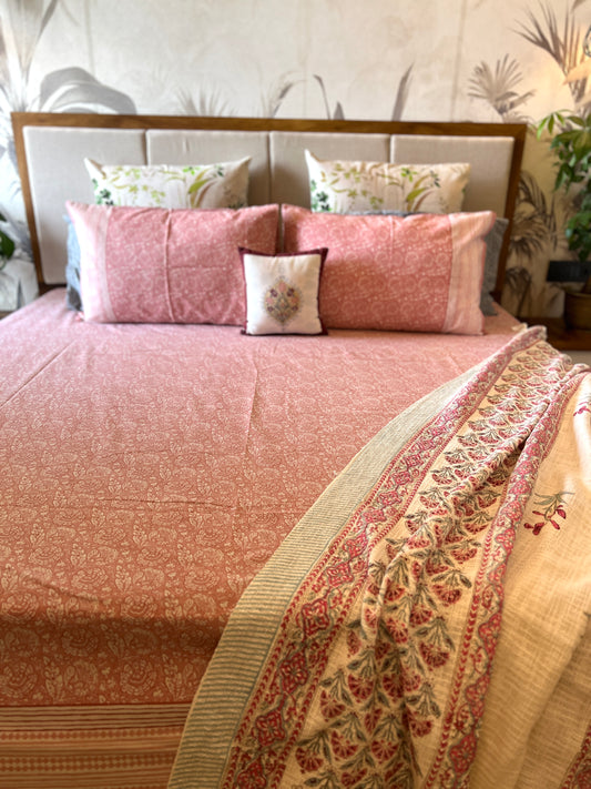 King Size | 90*108 Inches | Misty Rose