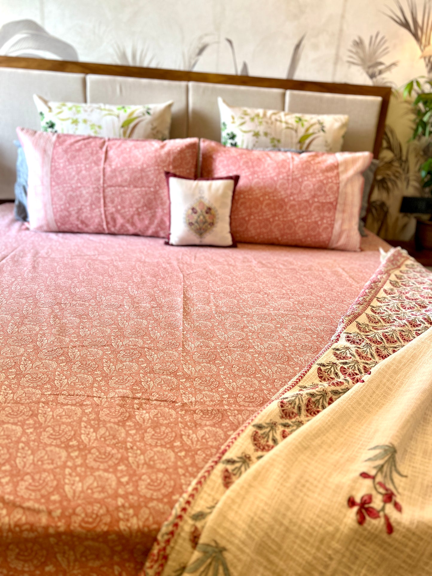 King Size | 90*108 Inches | Misty Rose