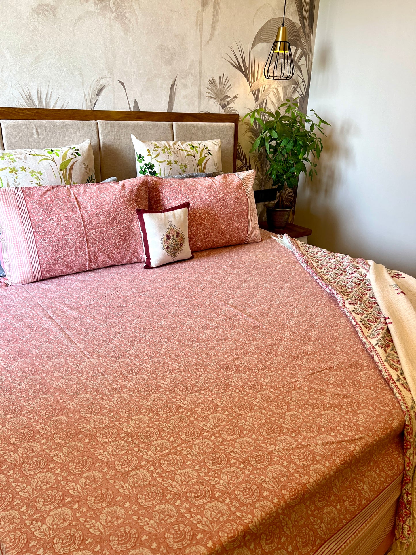 King Size | 90*108 Inches | Misty Rose