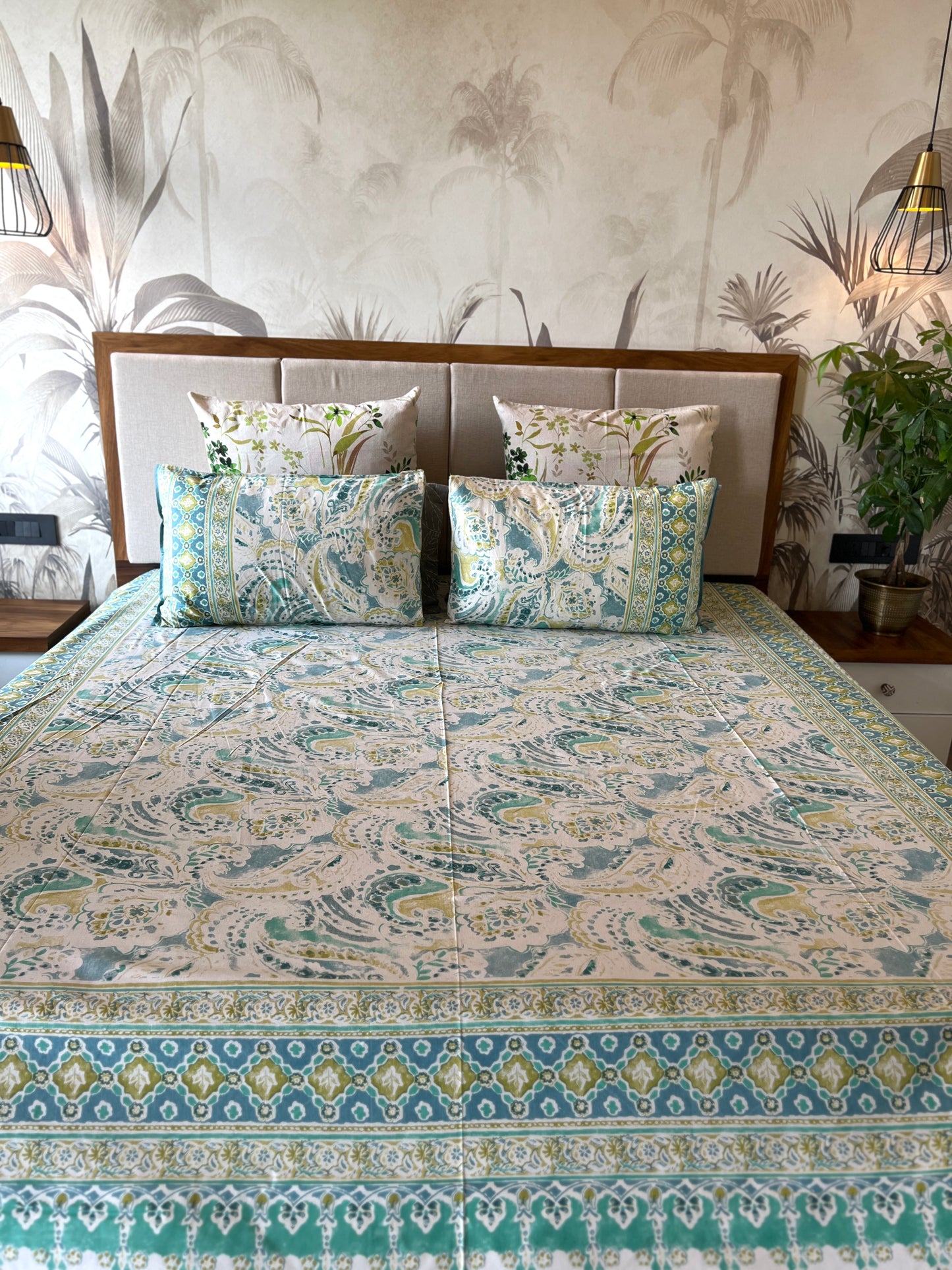 King Size | 90*108 Inches | Blush Blossom